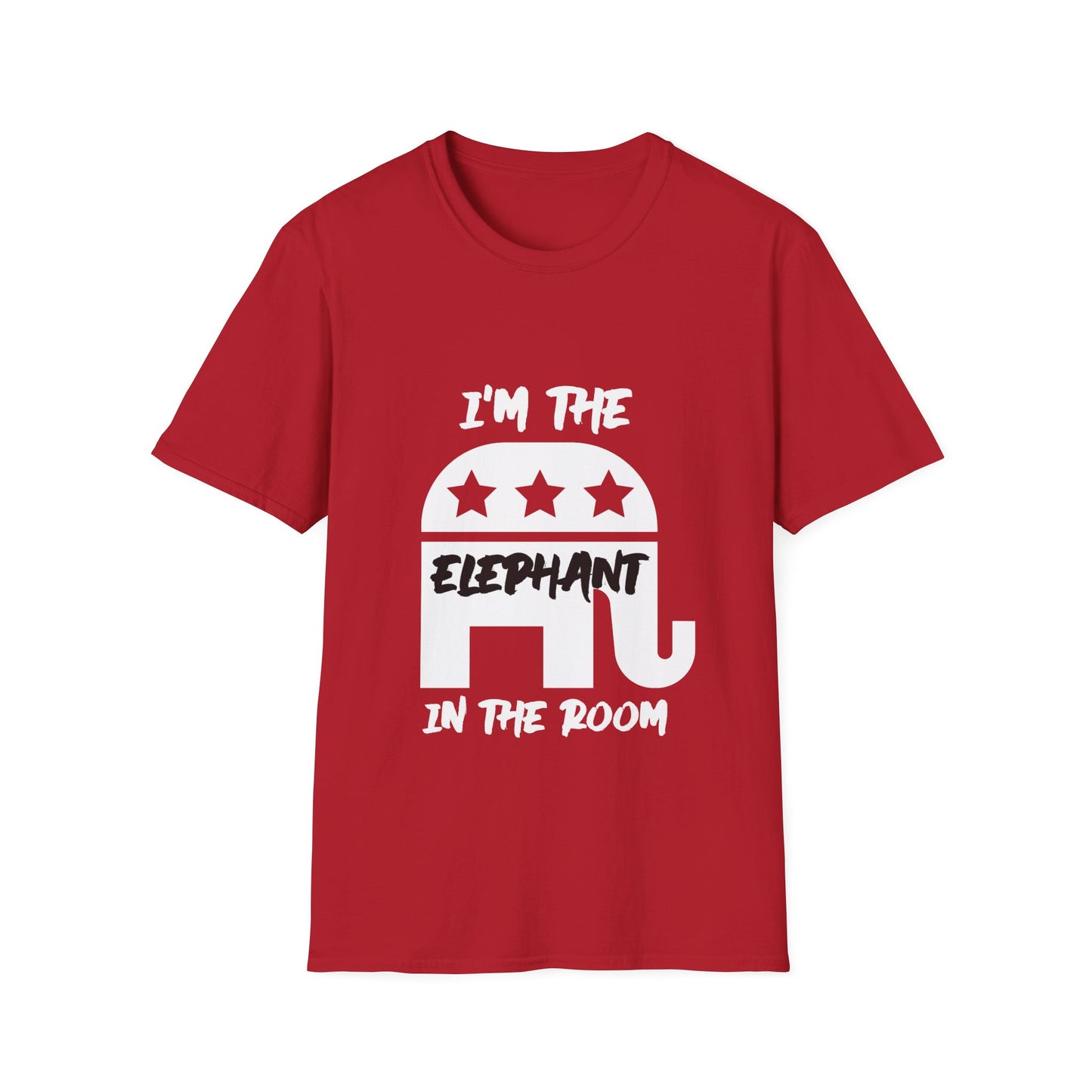 Elephant Men's Tshirt (White/Black Logo) - Sweet Baby Jeez Teez