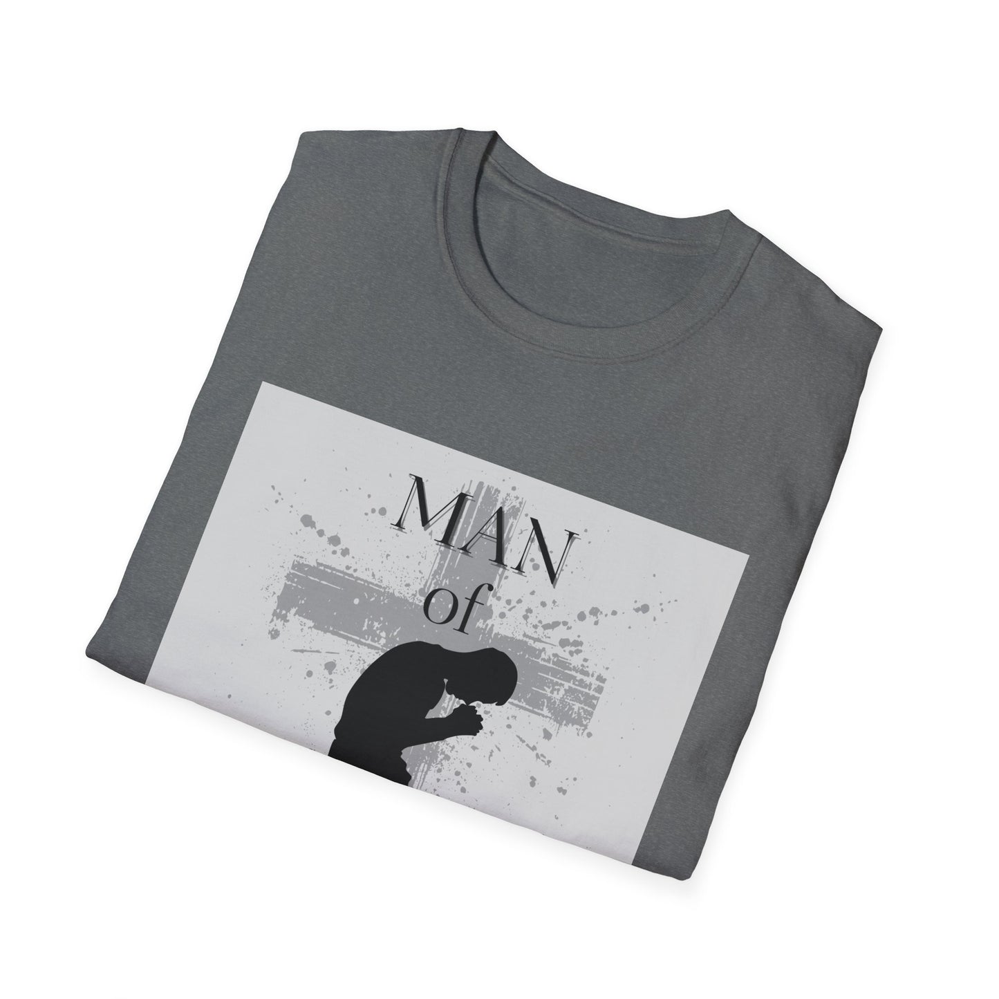 Man of God Men's Tshirt (Gray Logo) - Sweet Baby Jeez Teez