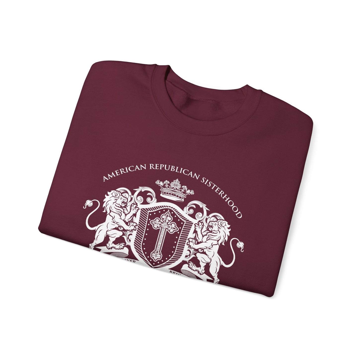 Prayer Brigade Relaxed Sweatshirt - Scripture Inspired Design (White Logo)