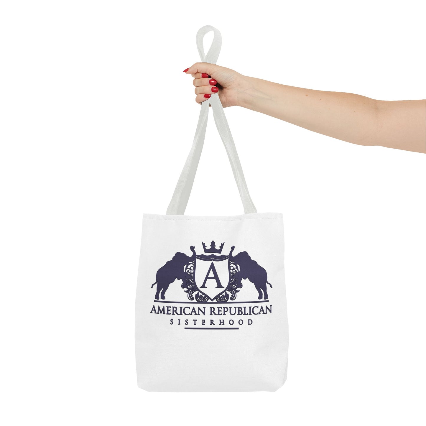 ARS Black Plum Logo Tote Bag (AOP)