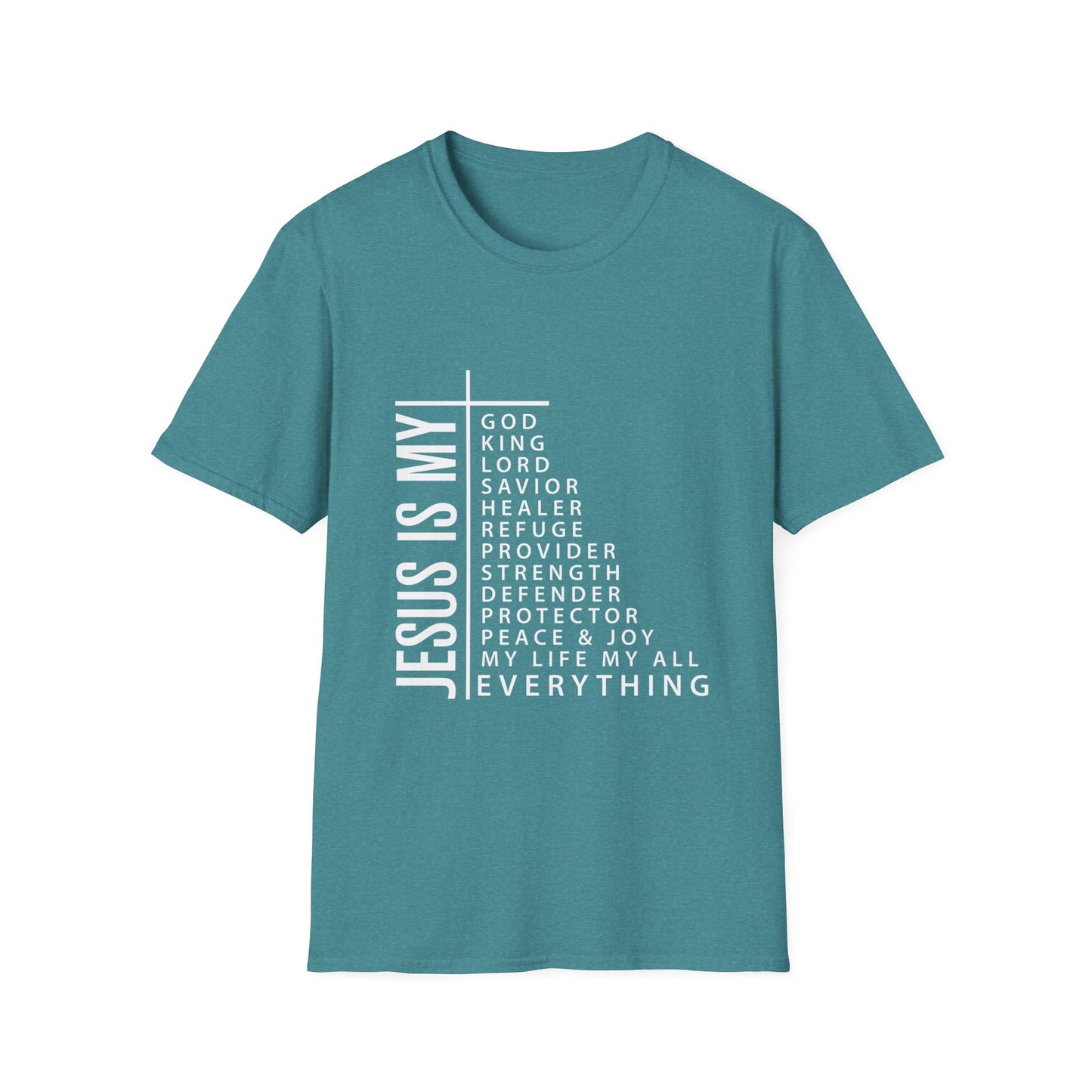 Jesus is My Women's Relaxed/Plus Tshirt (White Logo) - Sweet Baby Jeez Teez