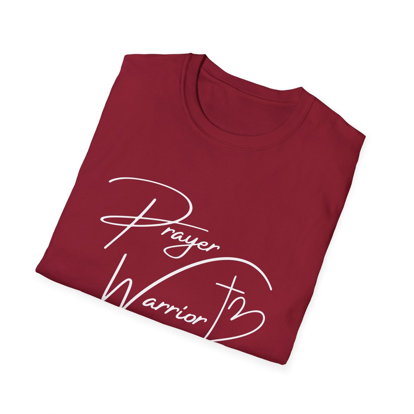 Prayer Warrior Cross Heart Women's Relaxed/Plus Tshirt (White Logo) - Sweet Baby Jeez Teez