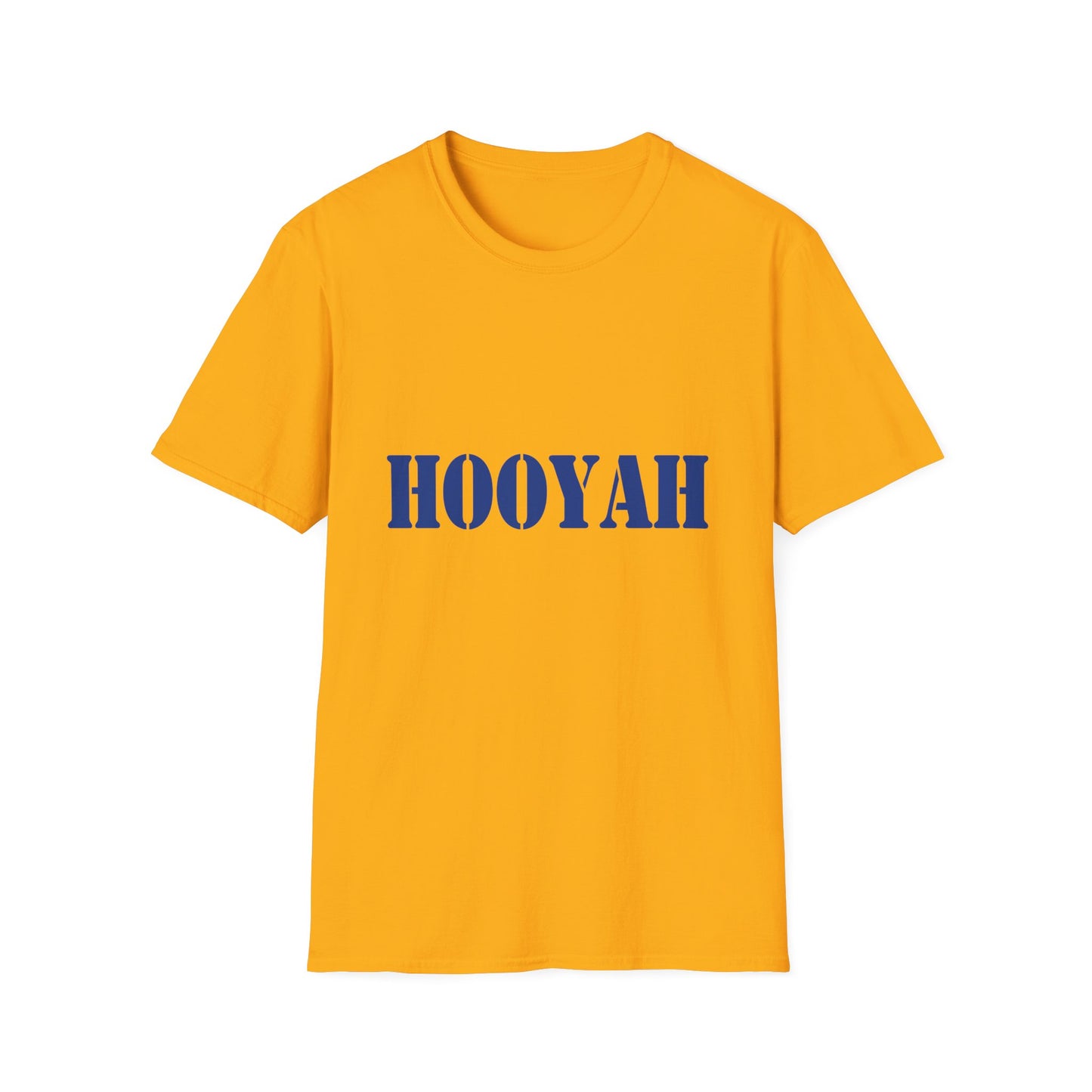 HOOYAH (Navy) Unisex Tshirt (MM Blue Logo) - Sweet Baby Jeez Teez