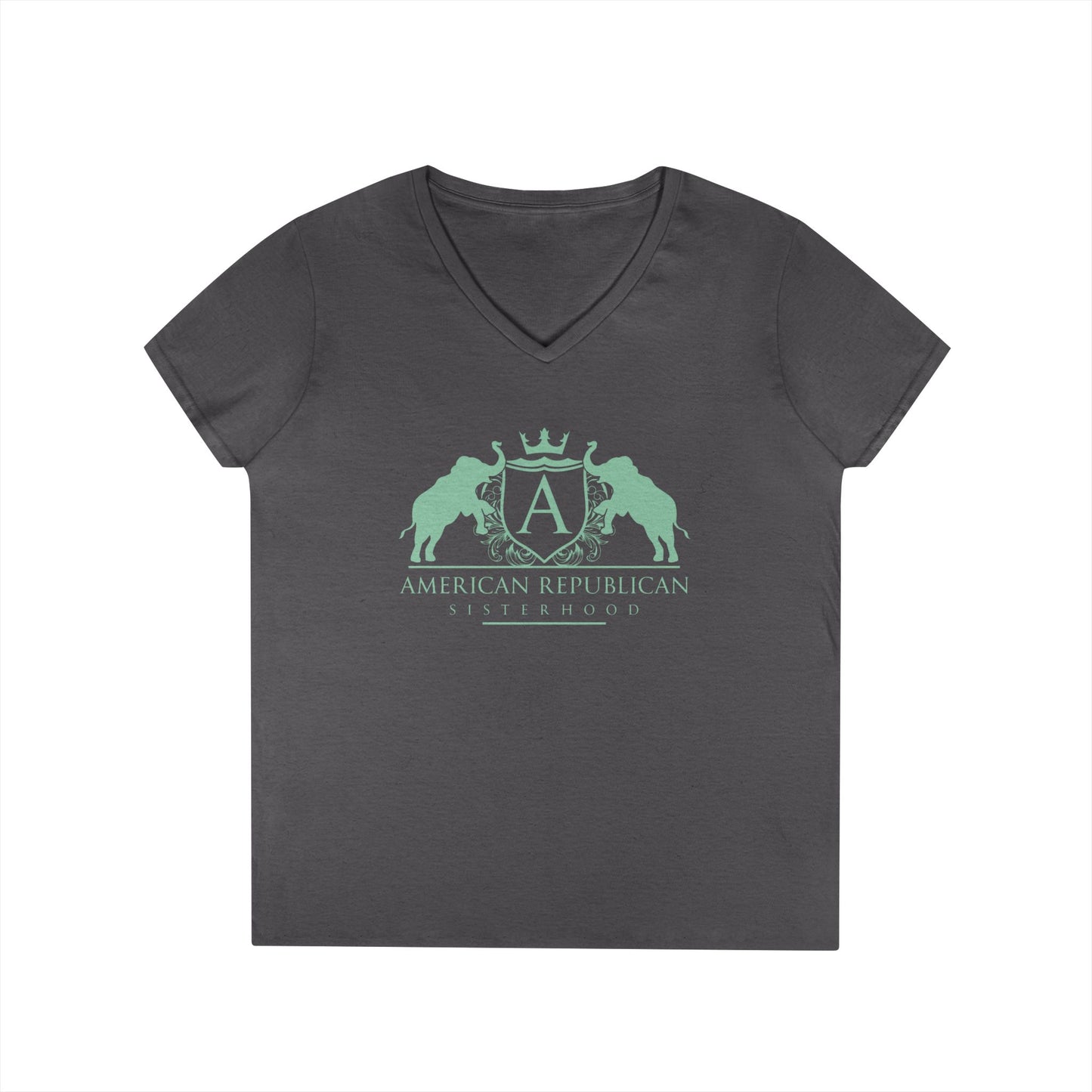 ARS Mint Logo Women's V-Neck Tshirt