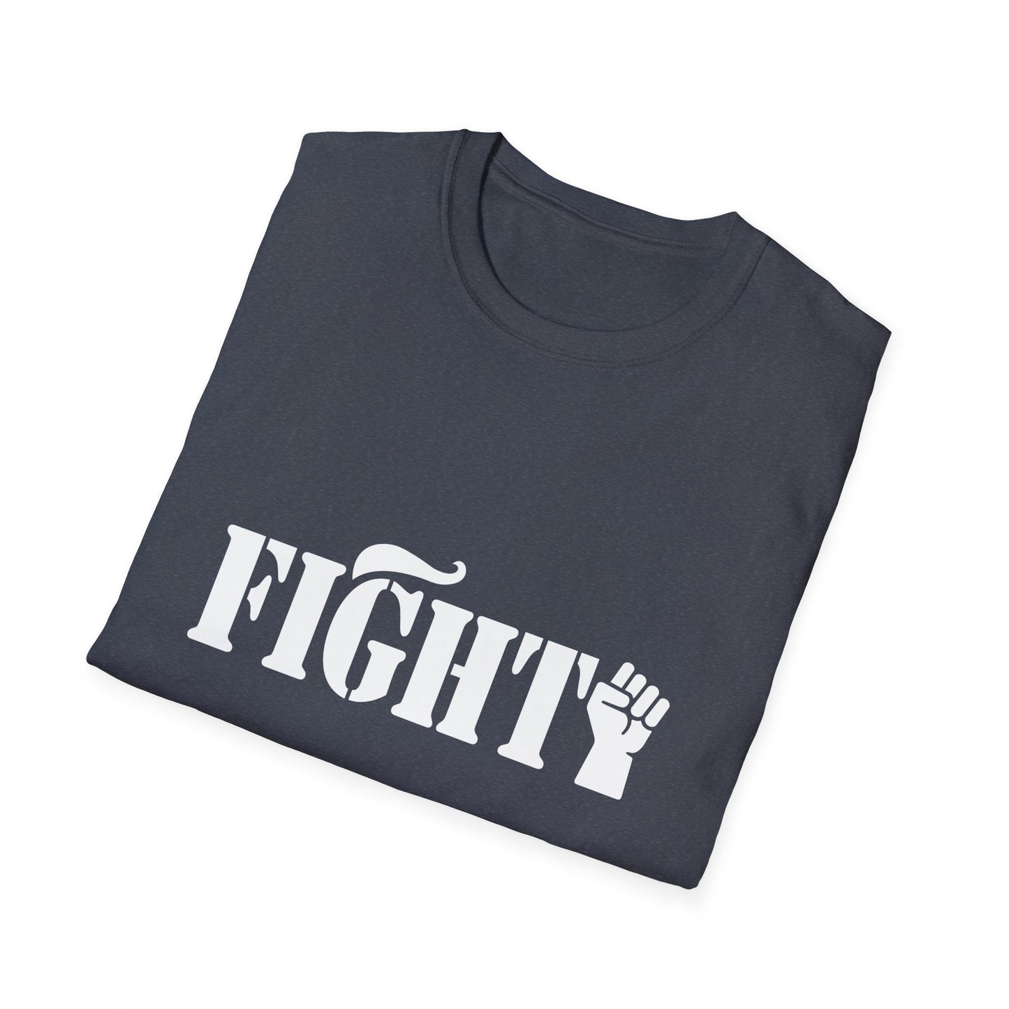 Fight Women's Relaxed/Plus Tshirt (White Fist Logo) - Sweet Baby Jeez Teez
