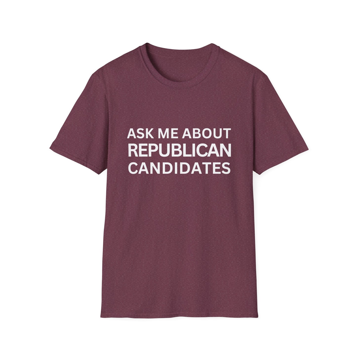 Ask Me Unisex Relaxed Tshirt (White Logo) - Sweet Baby Jeez Teez