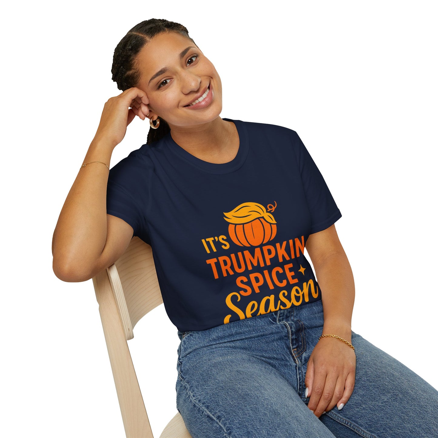 TRUMPkin Spice Ladies T-shirt (Pumpkin Logo)