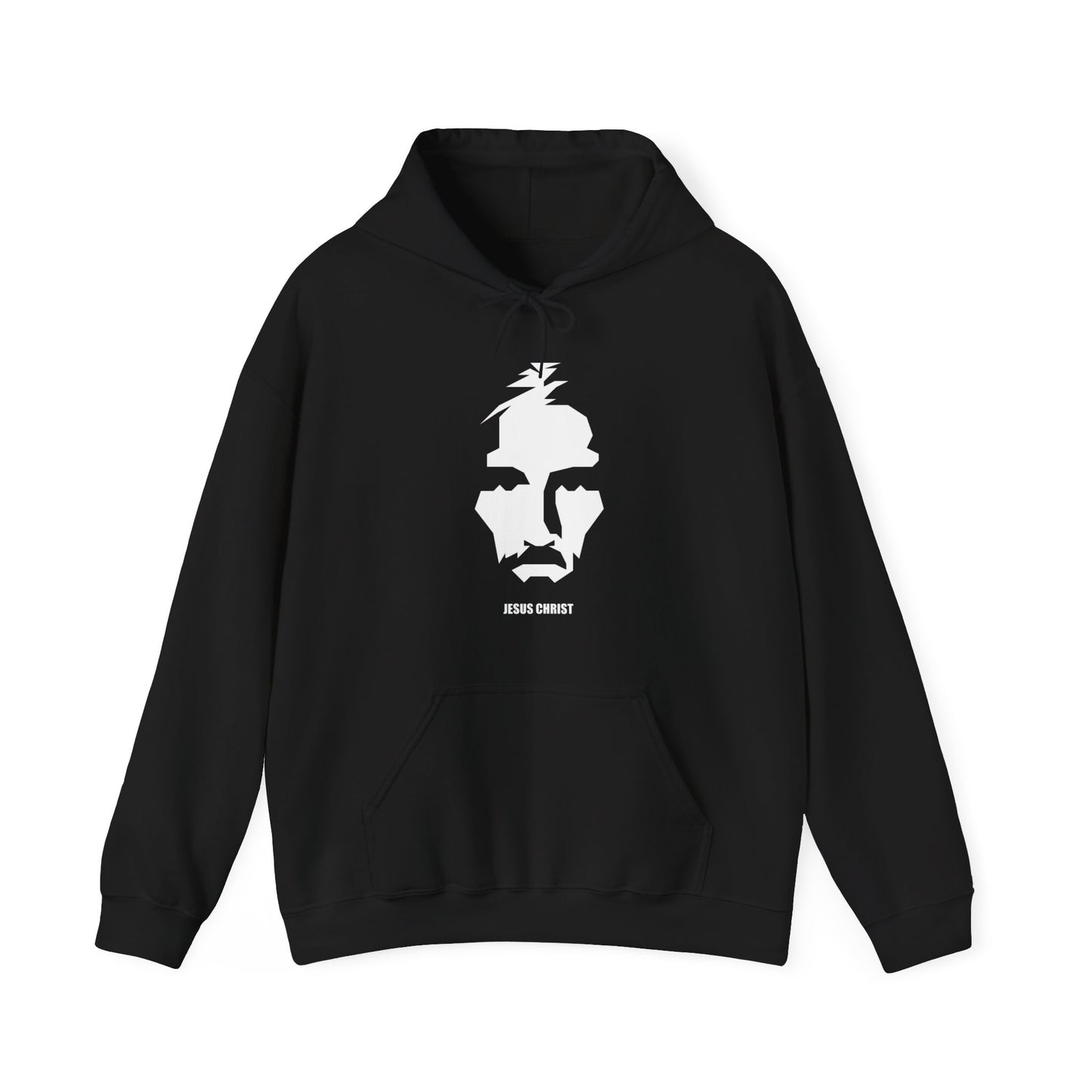 Jesus Portrait Men's Hoodie (Contemporary Logo) - Sweet Baby Jeez Teez