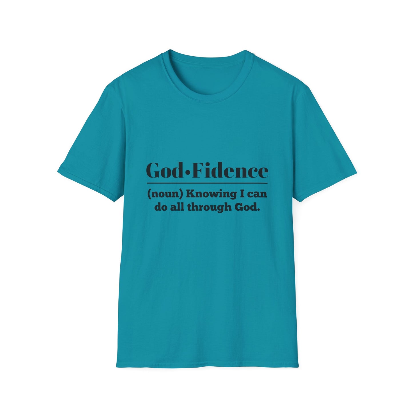 God-Fidence Men's Tshirt (Black Logo) - Sweet Baby Jeez Teez