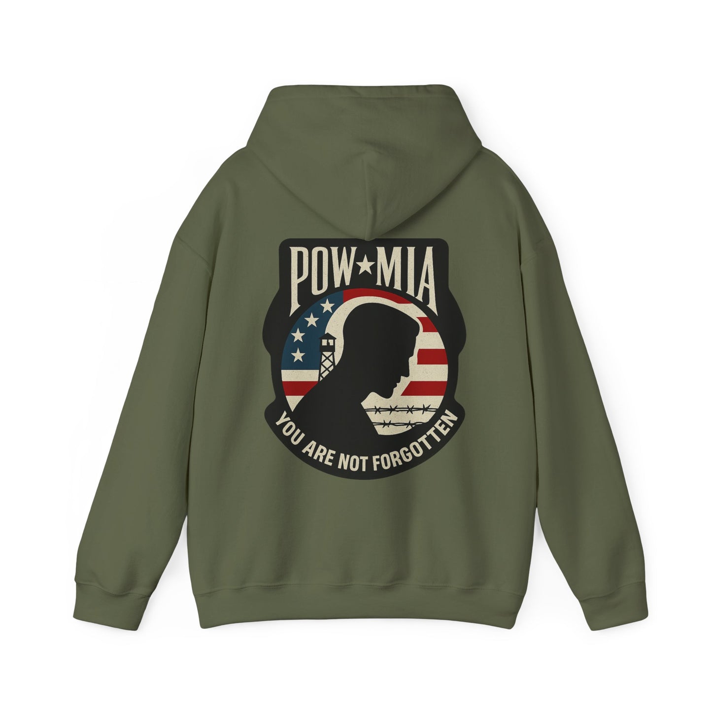 "POW MIA You are not Forgotten" Military Tribute Unisex Hoodie
