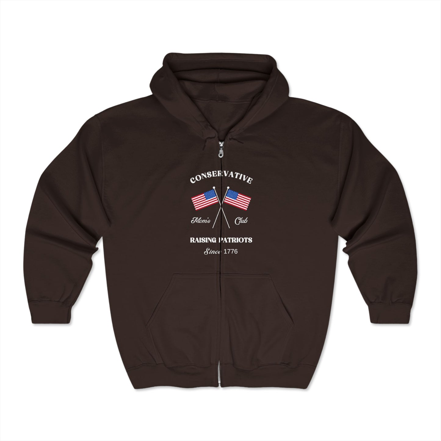 Conservative Mom's Club Hoodie (White Logo)
