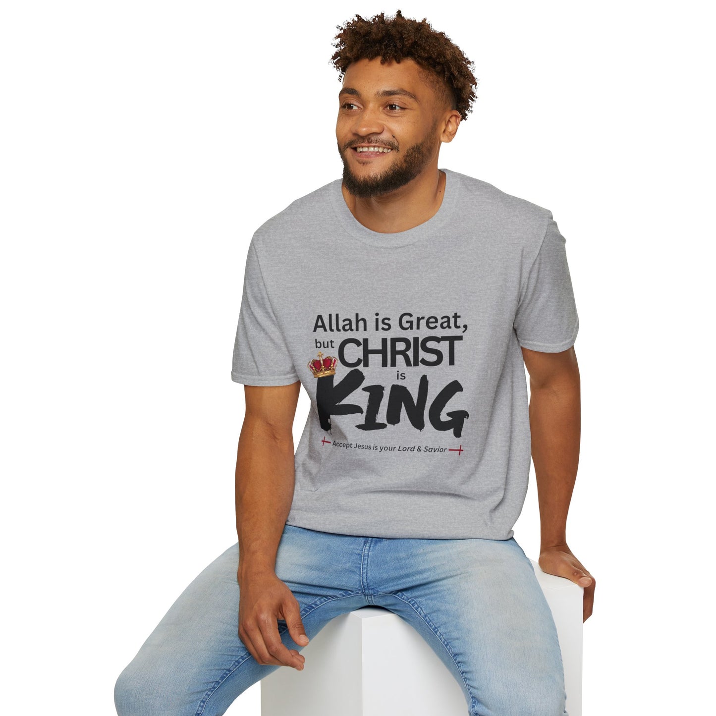 Christ is King Unisex T-shirt (Great Logo) - Sweet Baby Jeez Teez