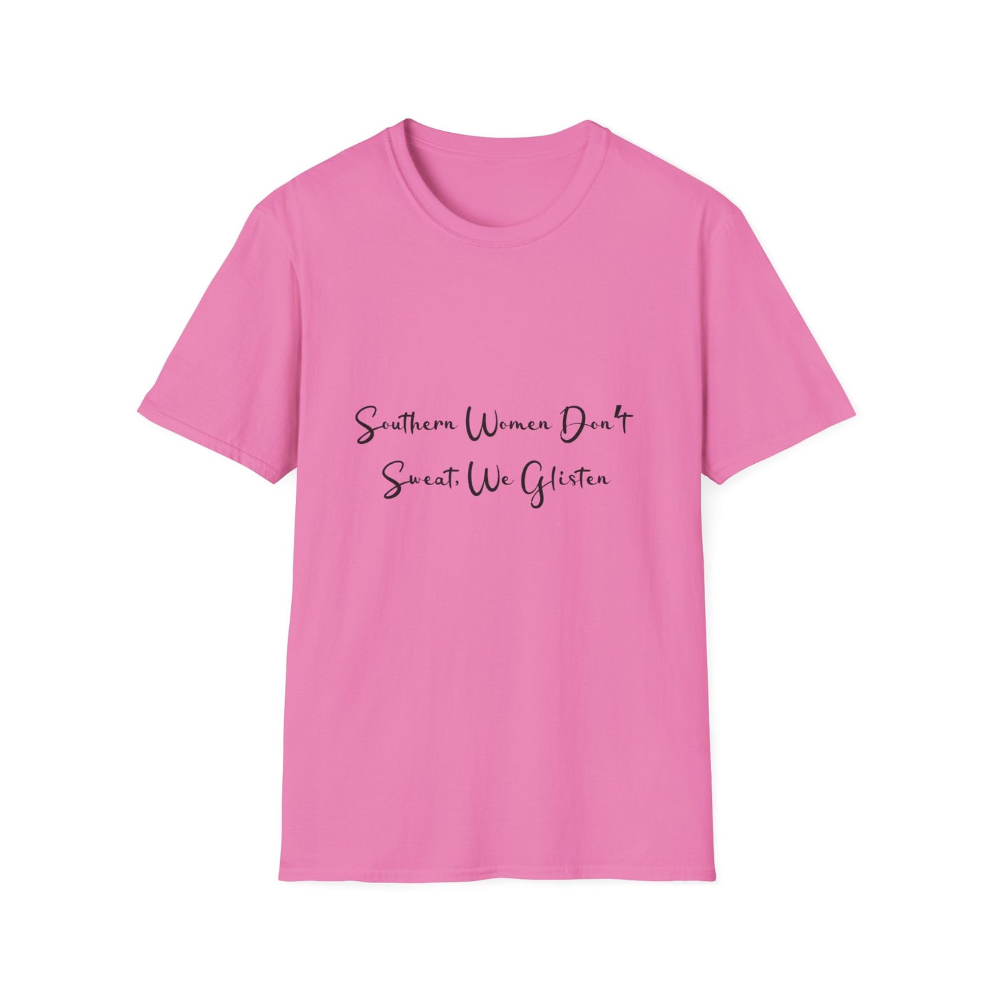 "Southern Women Glisten" Women's Relaxed/Plus Tshirt (NP Black Logo)