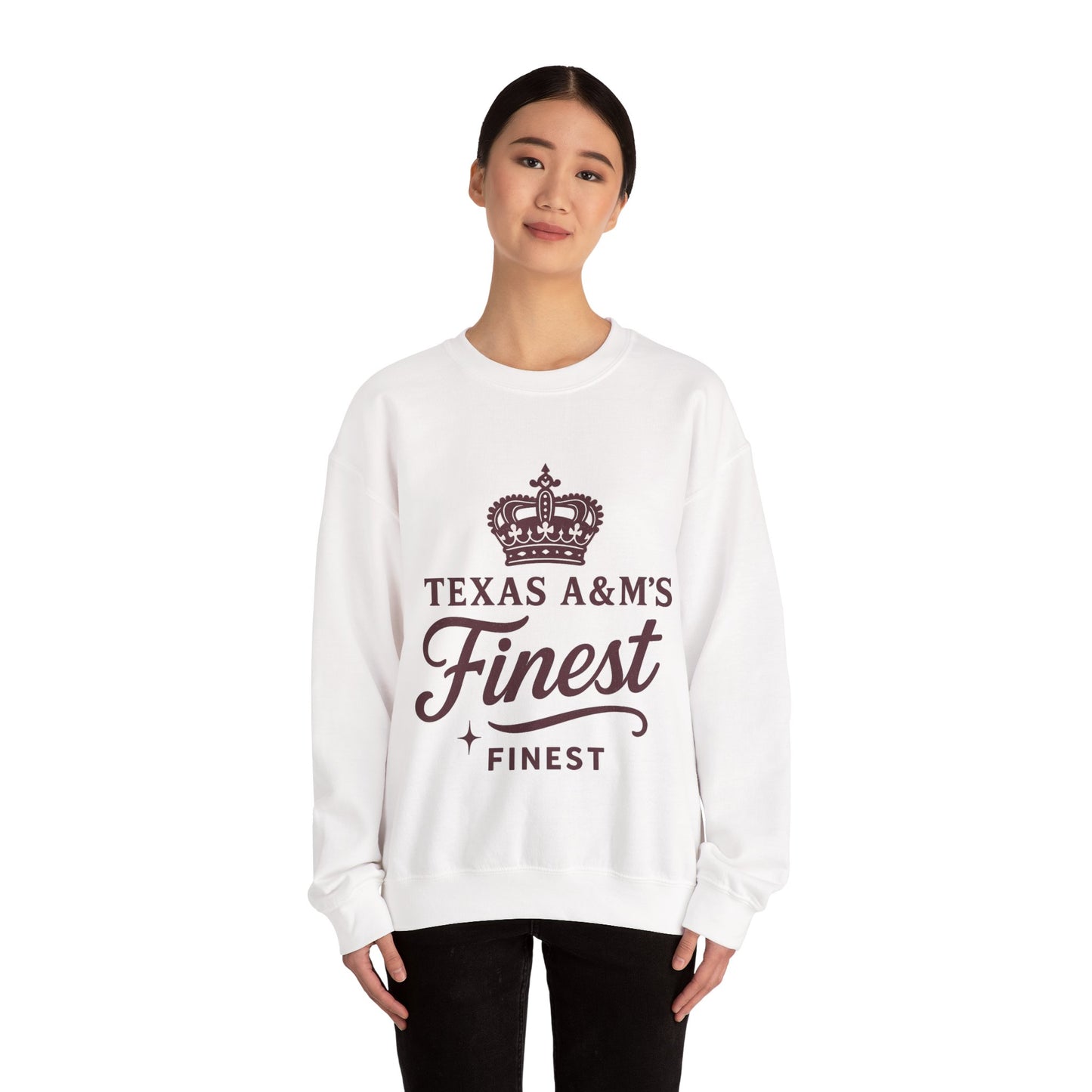 Texas A&M's Finest Crewneck Unisex Sweatshirt (Logo 1) - Sweet Baby Jeez Teez