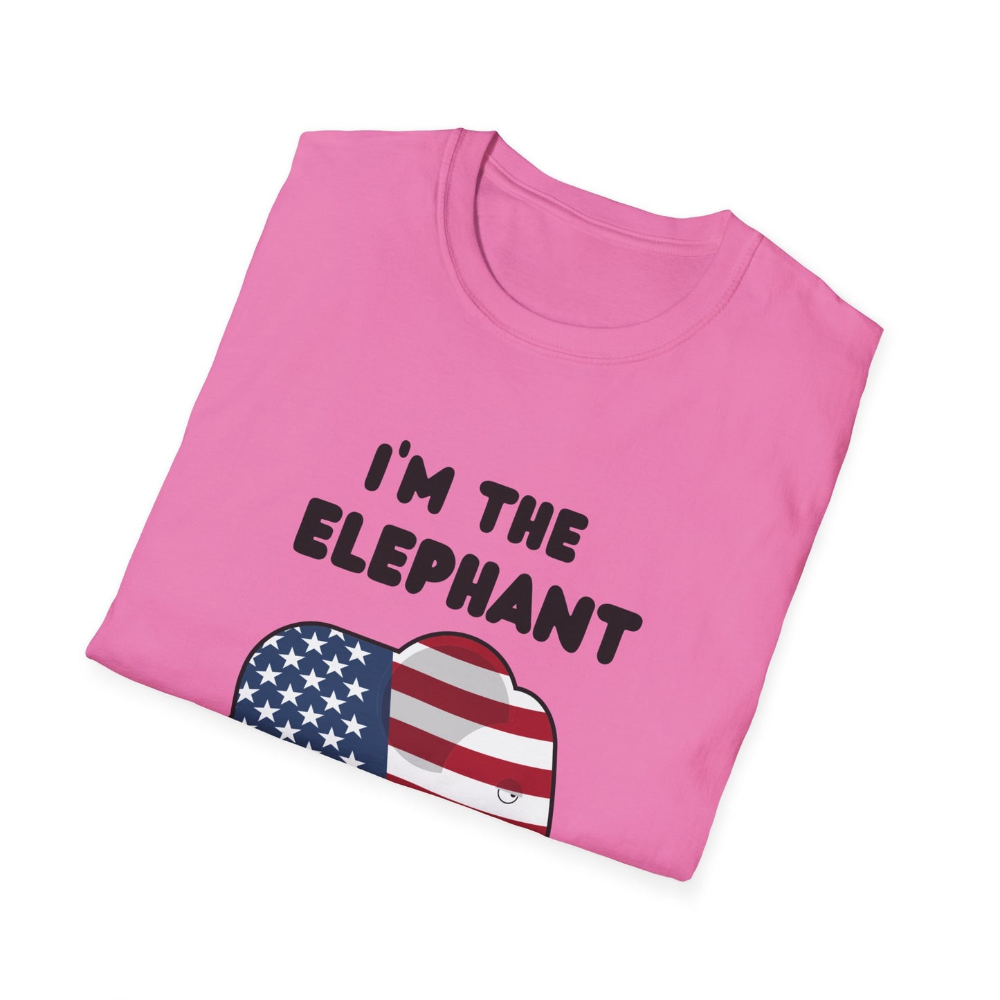 Elephant in Room Cartoon Women's Relaxed/Plus Tshirt (Black Logo) - Sweet Baby Jeez Teez