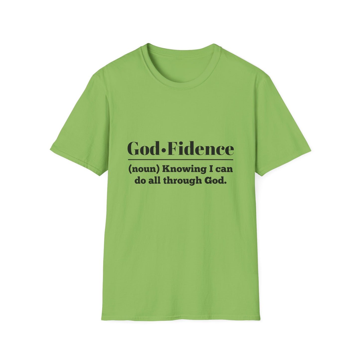 God-Fidence Men's Tshirt (Black Logo) - Sweet Baby Jeez Teez