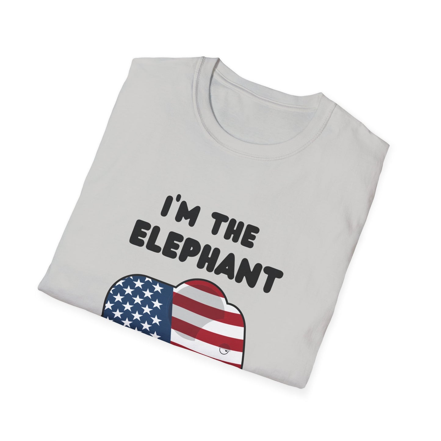 Elephant in Room Cartoon Women's Relaxed/Plus Tshirt (Black Logo) - Sweet Baby Jeez Teez