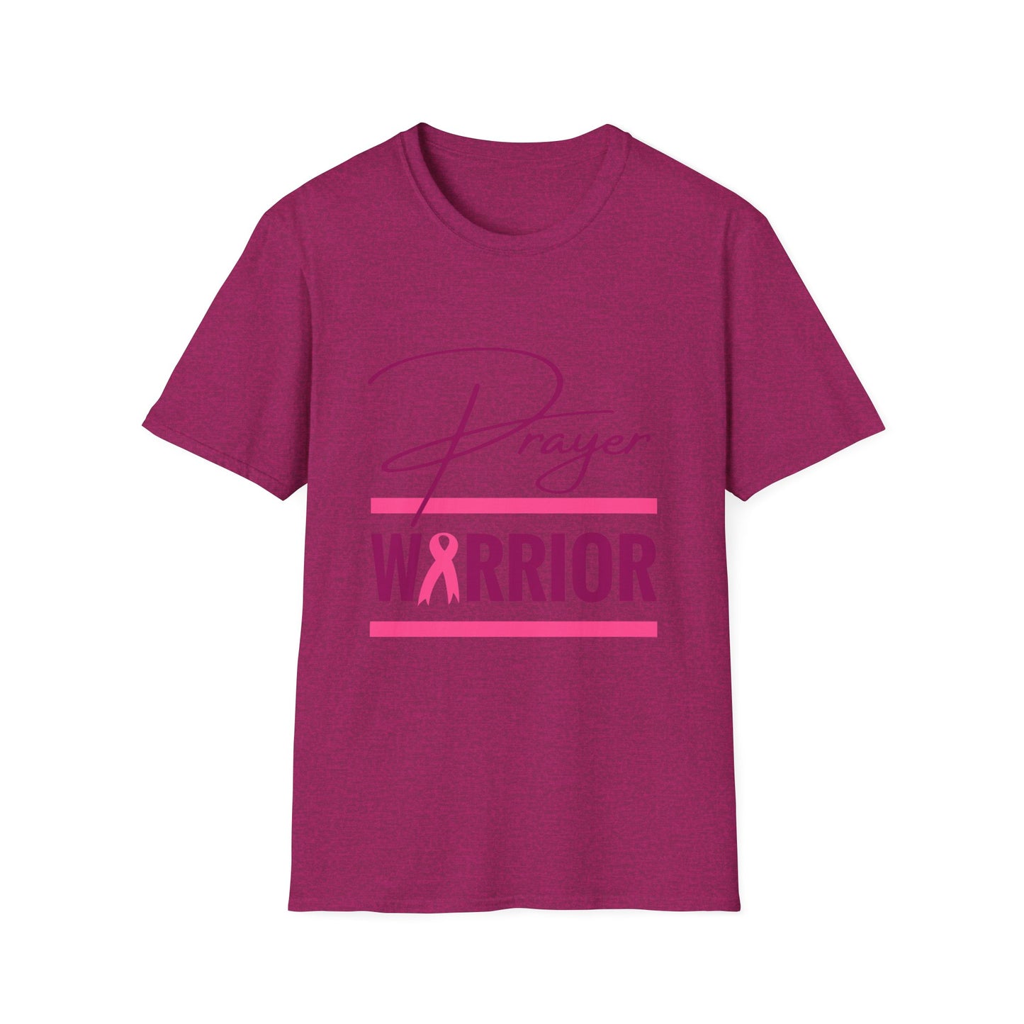 Prayer Warrior Breast Cancer Women's Relaxed/Plus Tshirt (Pink Logo) - Sweet Baby Jeez Teez