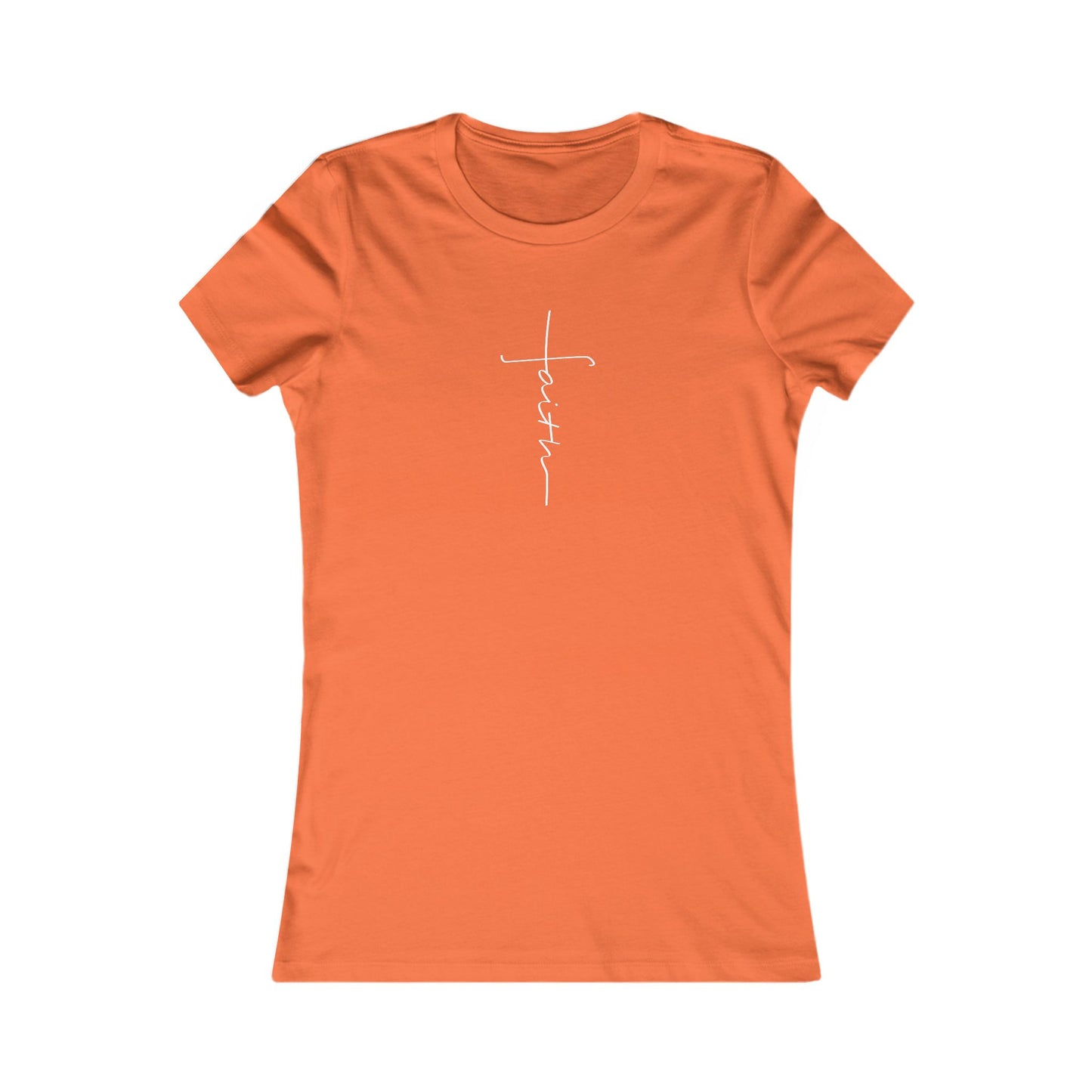 Cross Made From Faith Women's Fitted Tshirt (White)