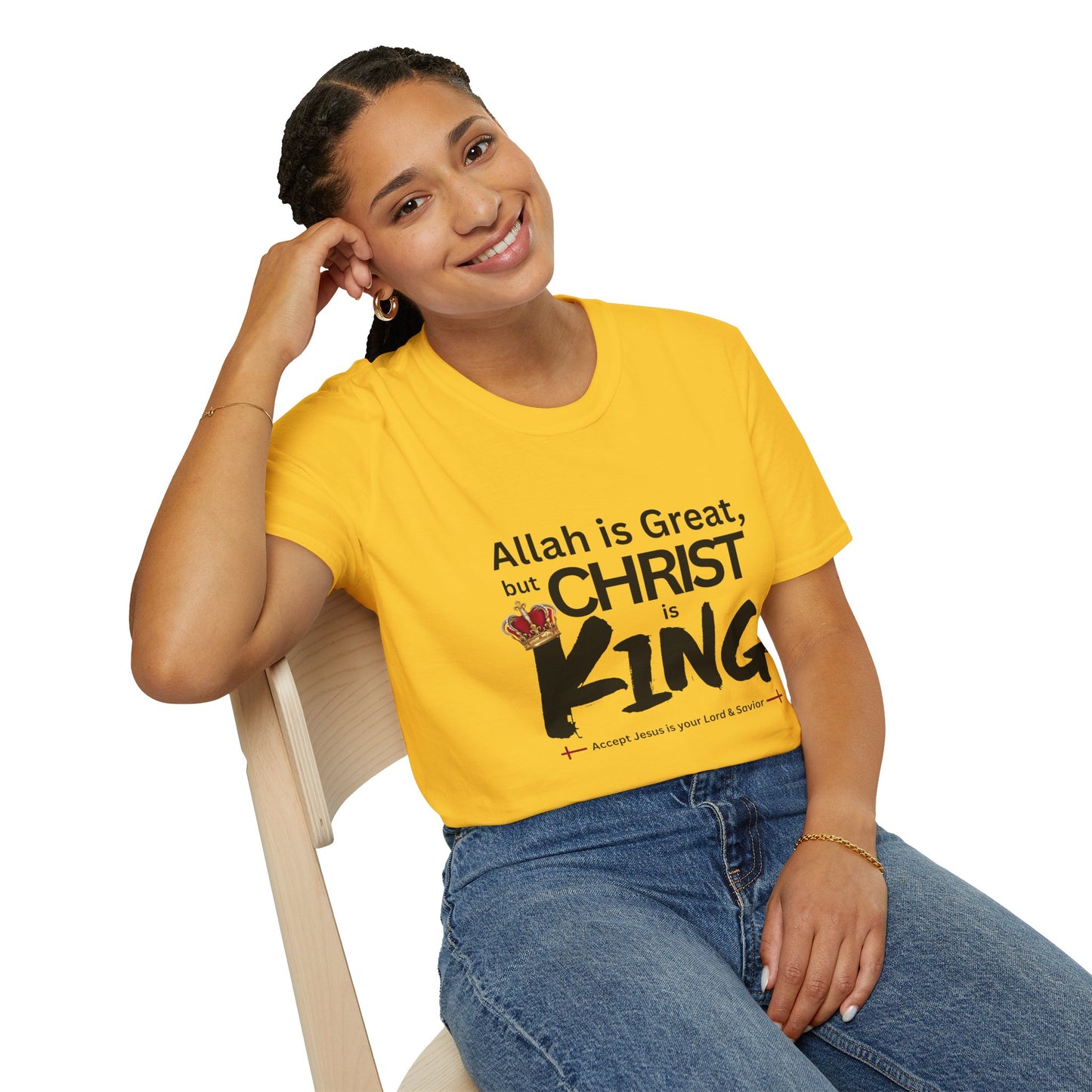 Christ is King Unisex T-shirt (Great Logo) - Sweet Baby Jeez Teez