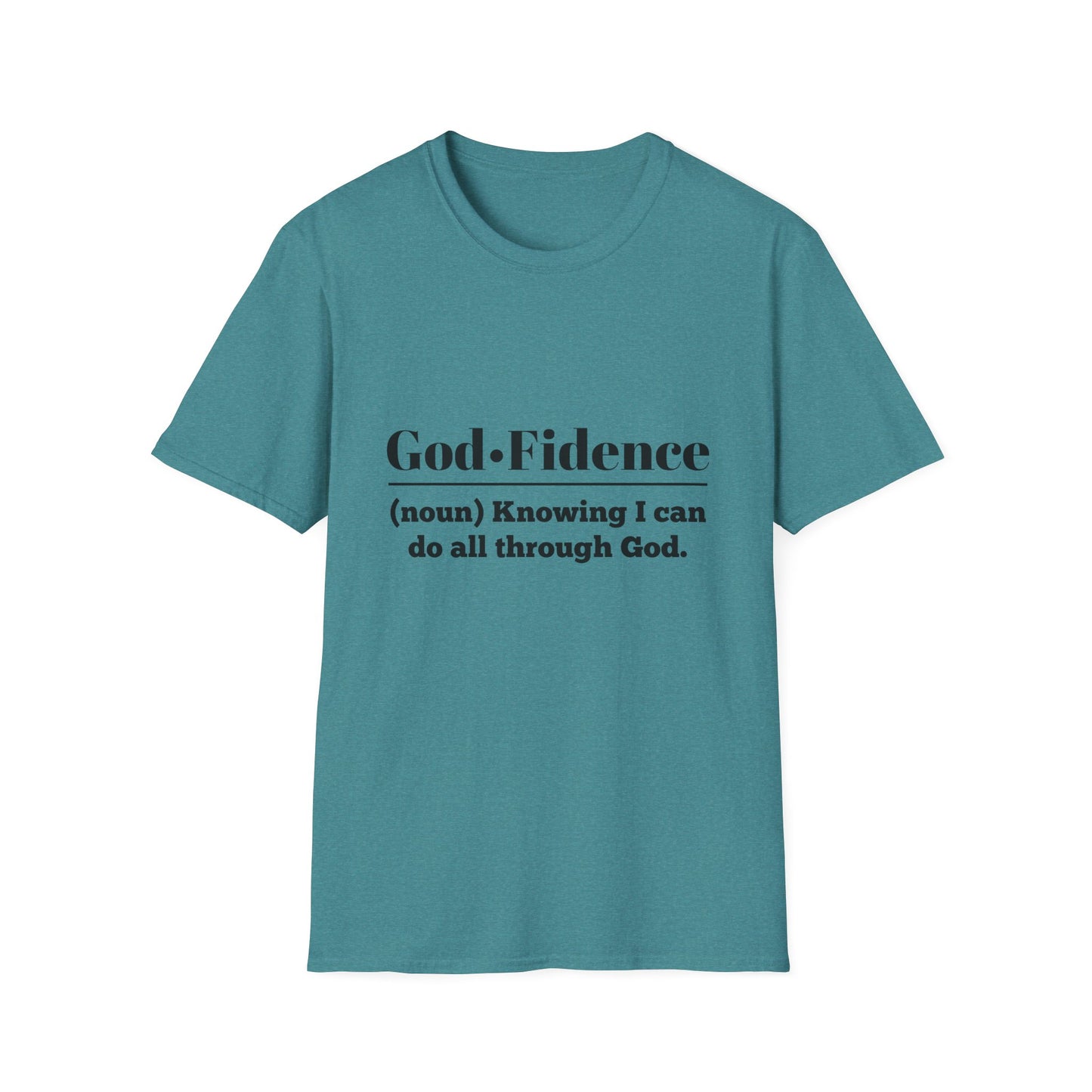 God-Fidence Men's Tshirt (Black Logo) - Sweet Baby Jeez Teez
