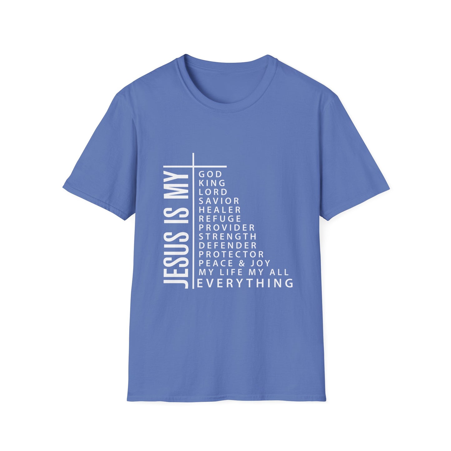 Jesus is My Women's Relaxed/Plus Tshirt (White Logo) - Sweet Baby Jeez Teez