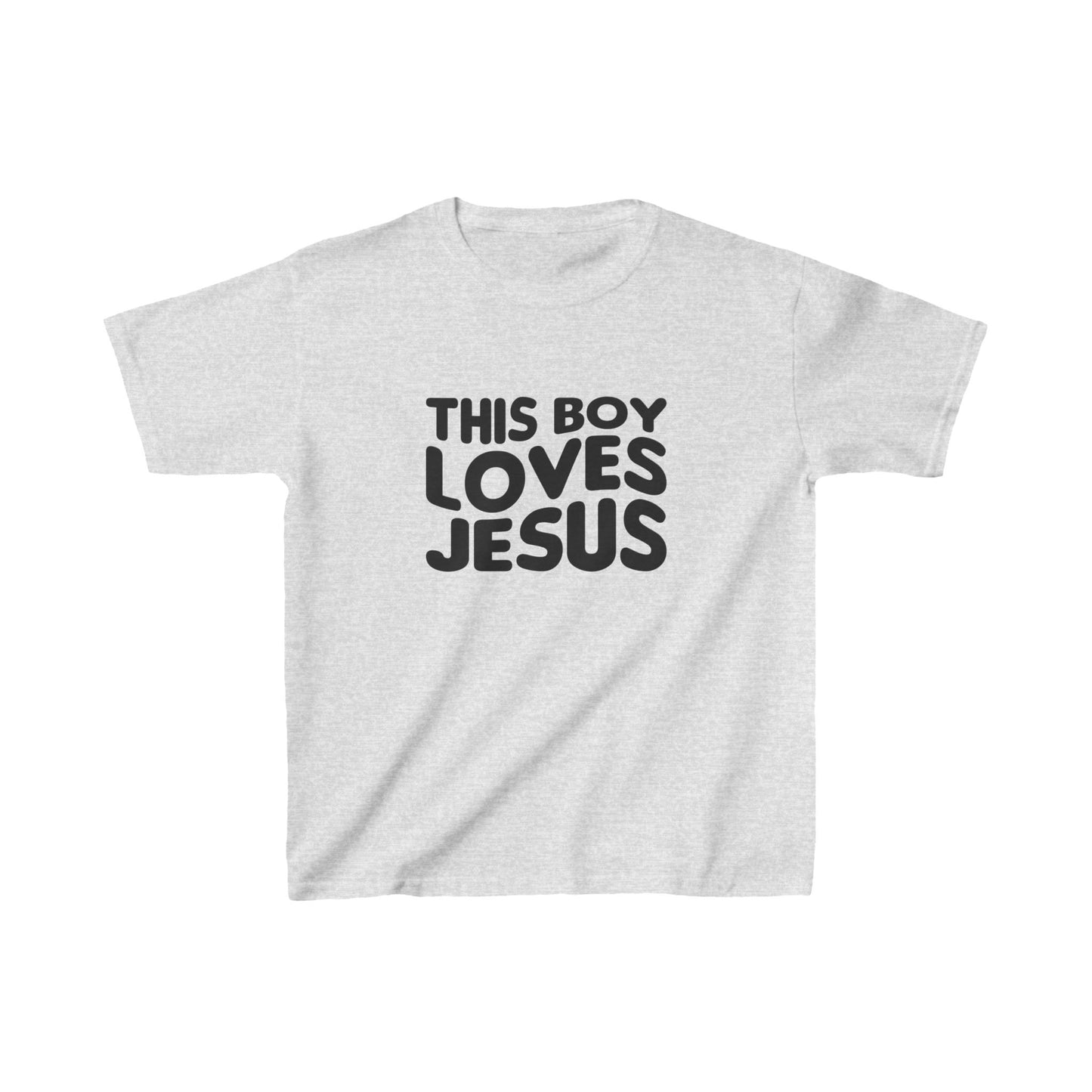 This Boy Loves Jesus Kid's Tshirt - Sweet Baby Jeez Teez