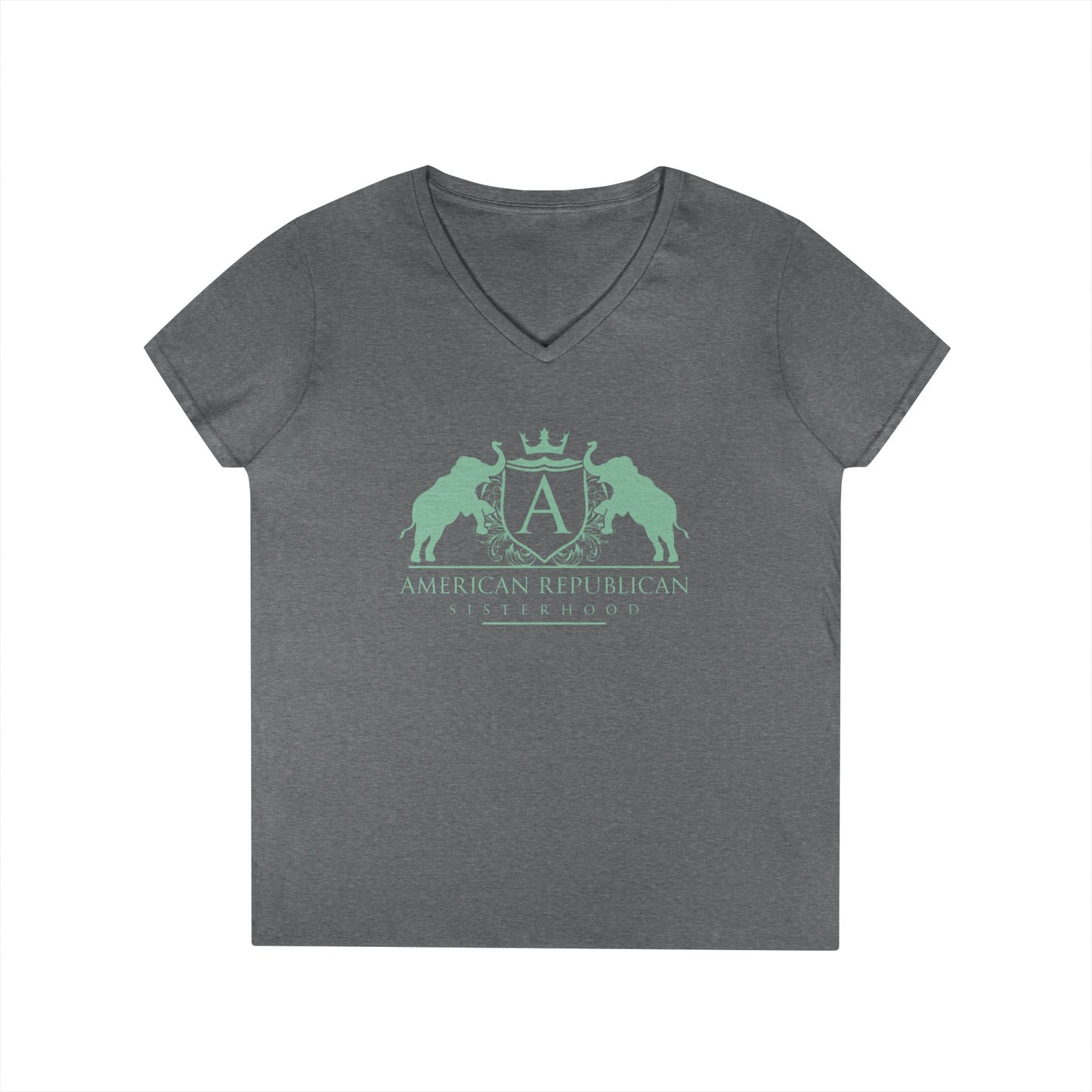 ARS Mint Logo Women's V-Neck Tshirt