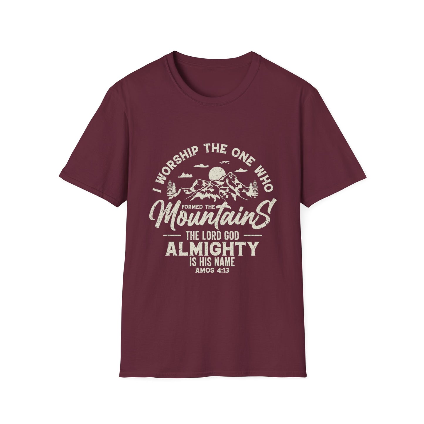 Mountains Men's Tshirt (Tan Logo)