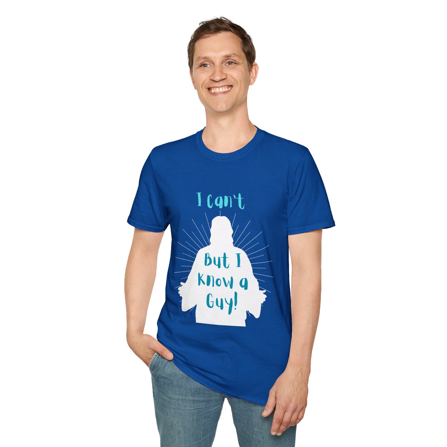 I Know a Guy Men's Tshirt (White Logo) - Sweet Baby Jeez Teez