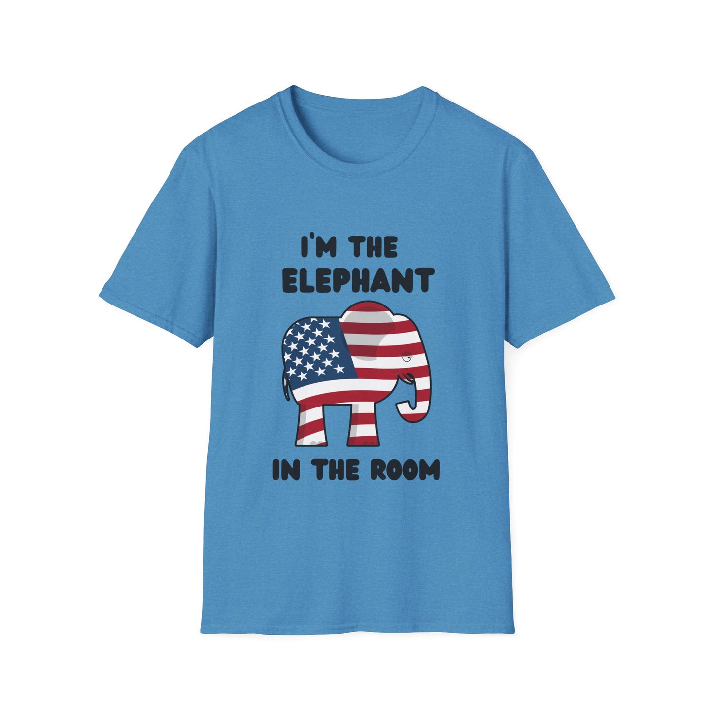 Elephant in Room Cartoon Women's Relaxed/Plus Tshirt (Black Logo) - Sweet Baby Jeez Teez