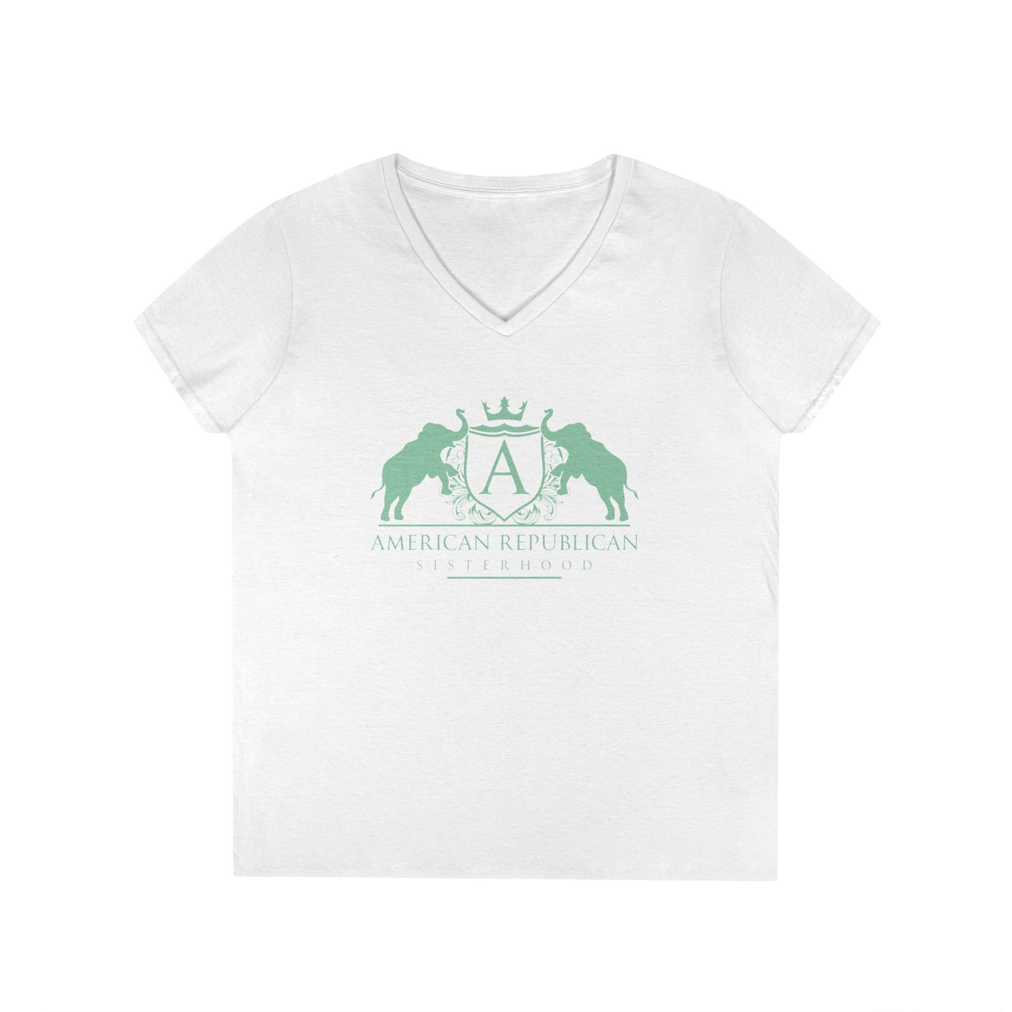 ARS Mint Logo Women's V-Neck Tshirt