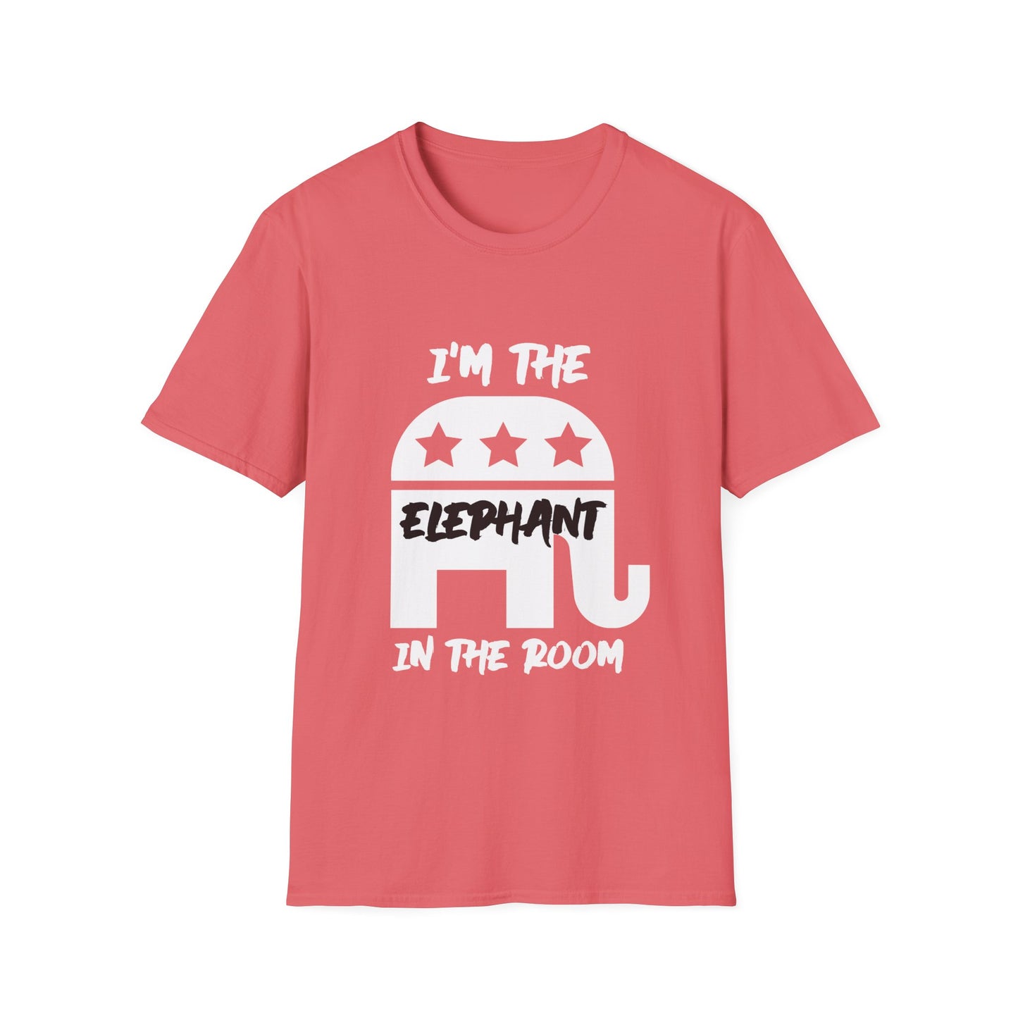 Elephant Women's Relaxed/Plus Tshirt (White/Black Logo) - Sweet Baby Jeez Teez
