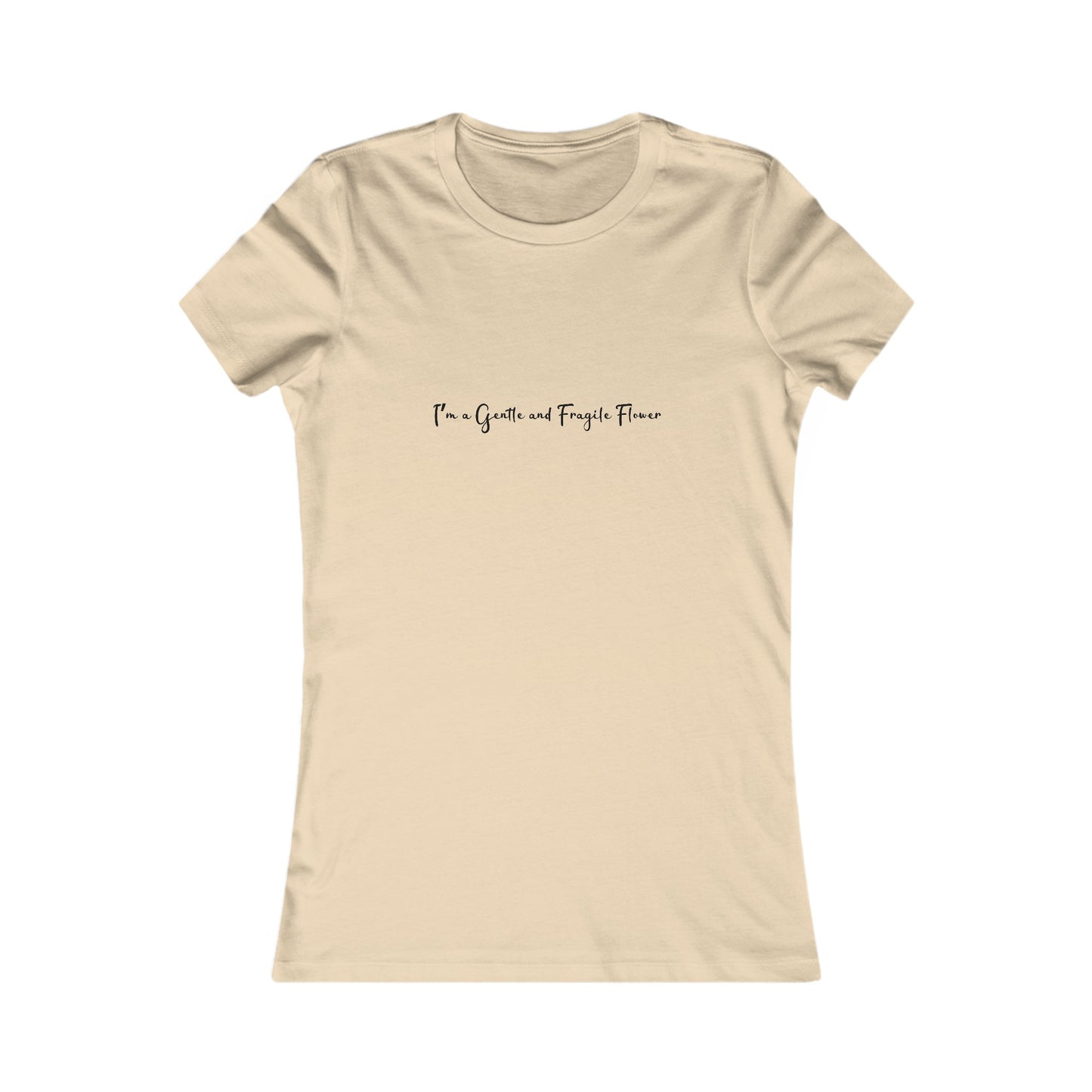 Fragile Flower Womens Fitted Tshirt (FP Black Logo) - Sweet Baby Jeez Teez