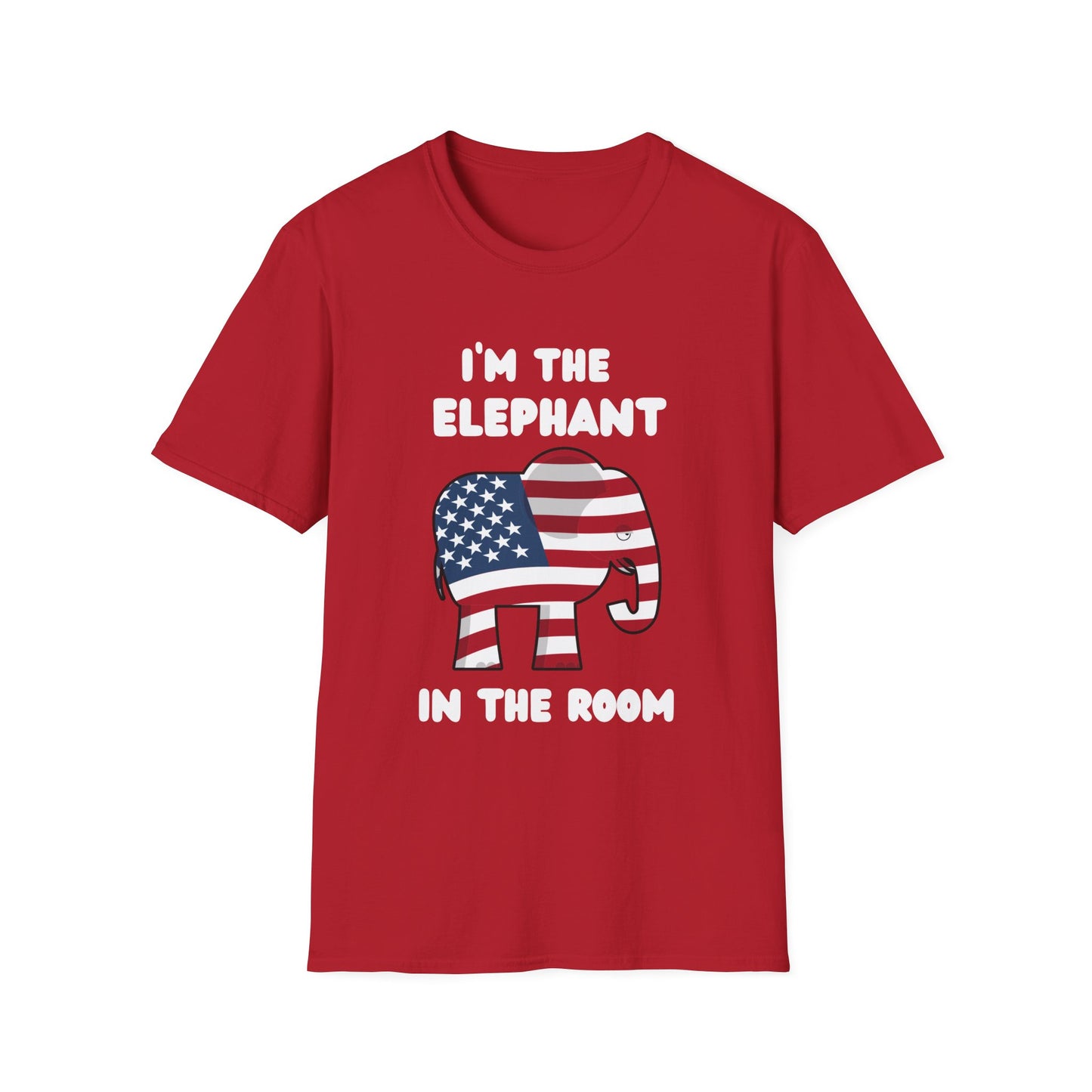 Elephant in Room Cartoon Women's Relaxed/Plus Tshirt (White Logo) - Sweet Baby Jeez Teez