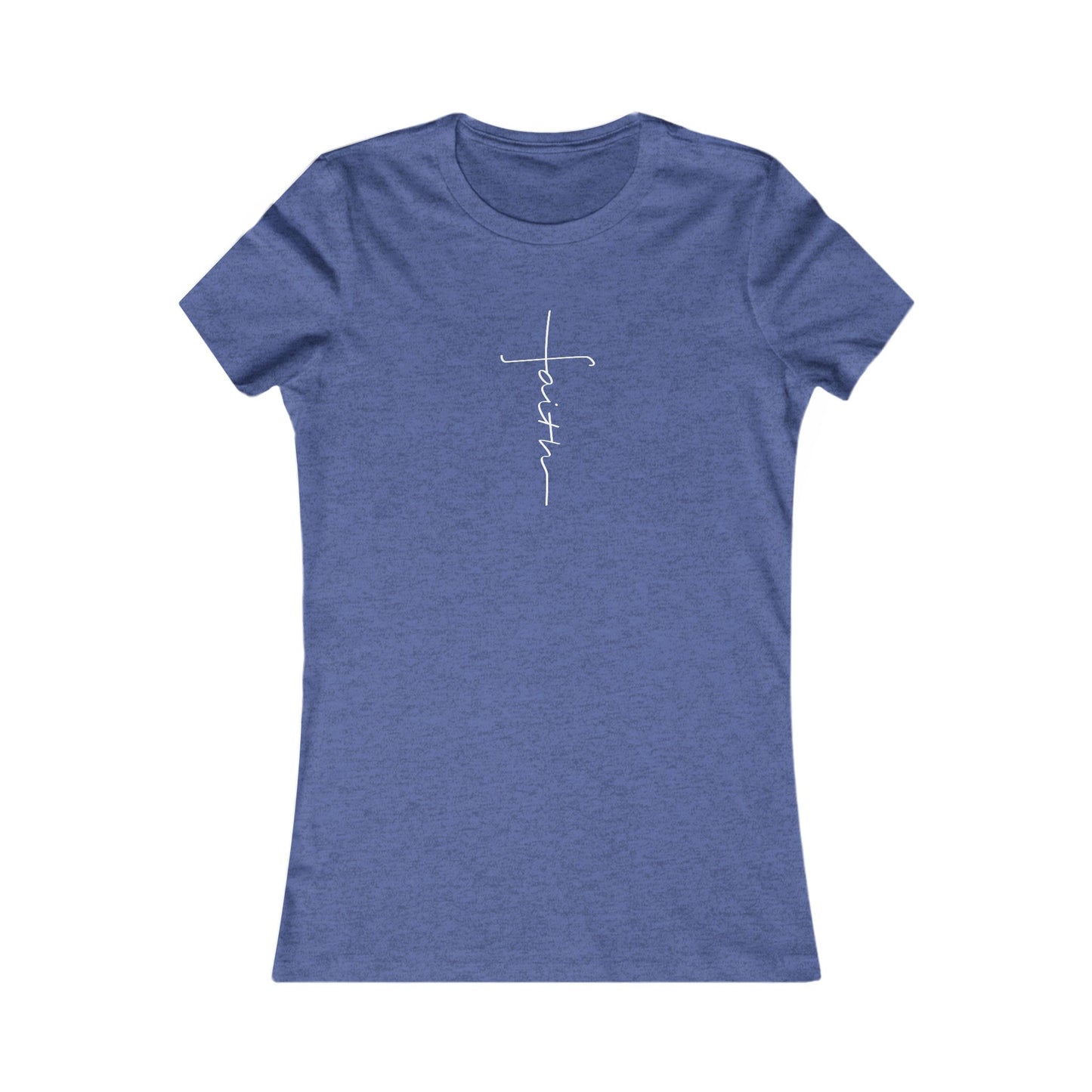 Cross Made From Faith Women's Fitted Tshirt (White)