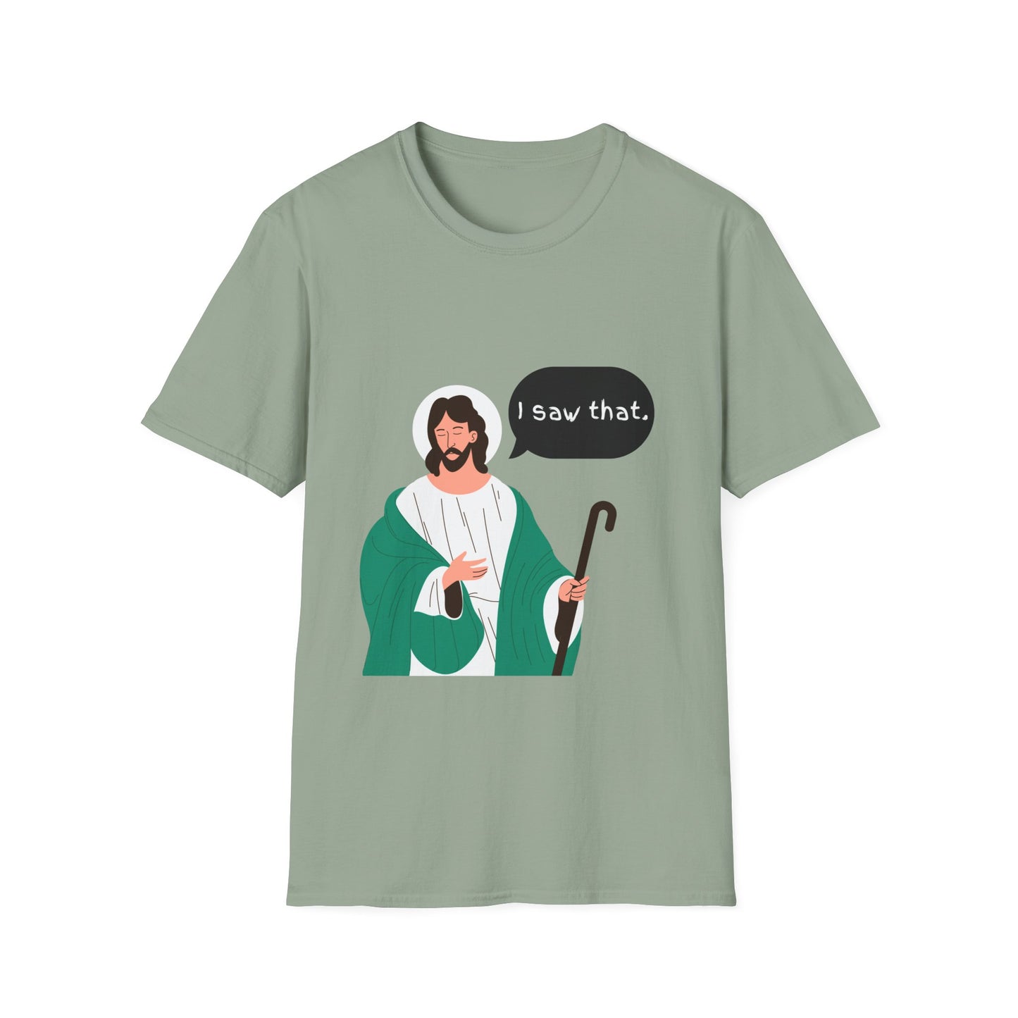 I Saw That Women's Relaxed/Plus Tshirt (Cartoon Logo) - Sweet Baby Jeez Teez