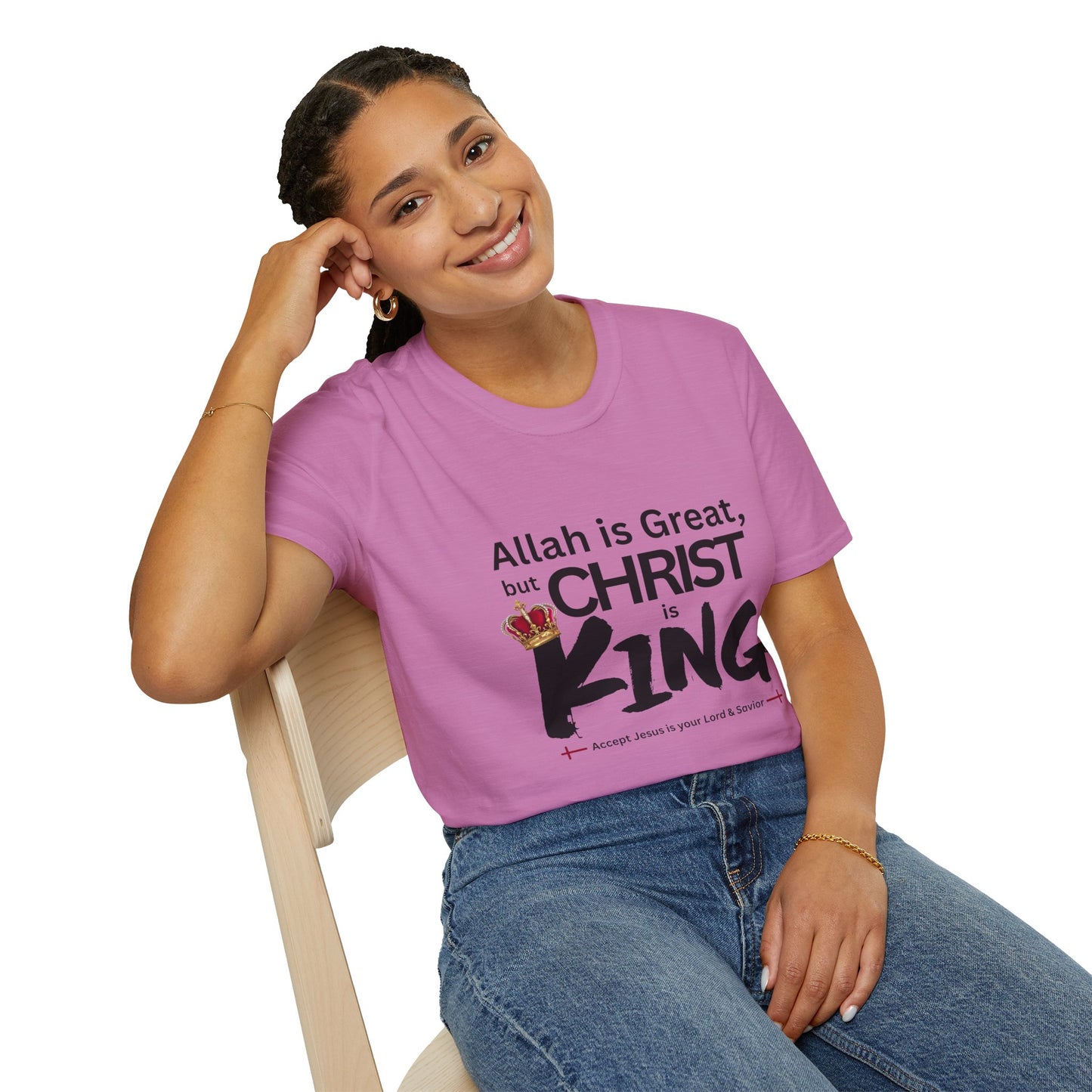 Christ is King Unisex T-shirt (Great Logo) - Sweet Baby Jeez Teez