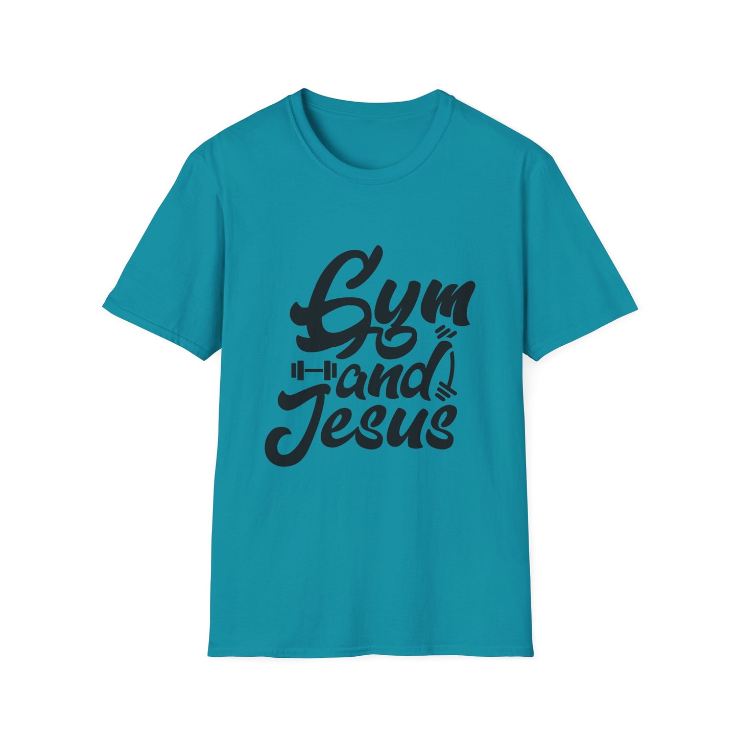 Gym and Jesus Women's Relaxed/Plus Tshirt (Black Logo) - Sweet Baby Jeez Teez