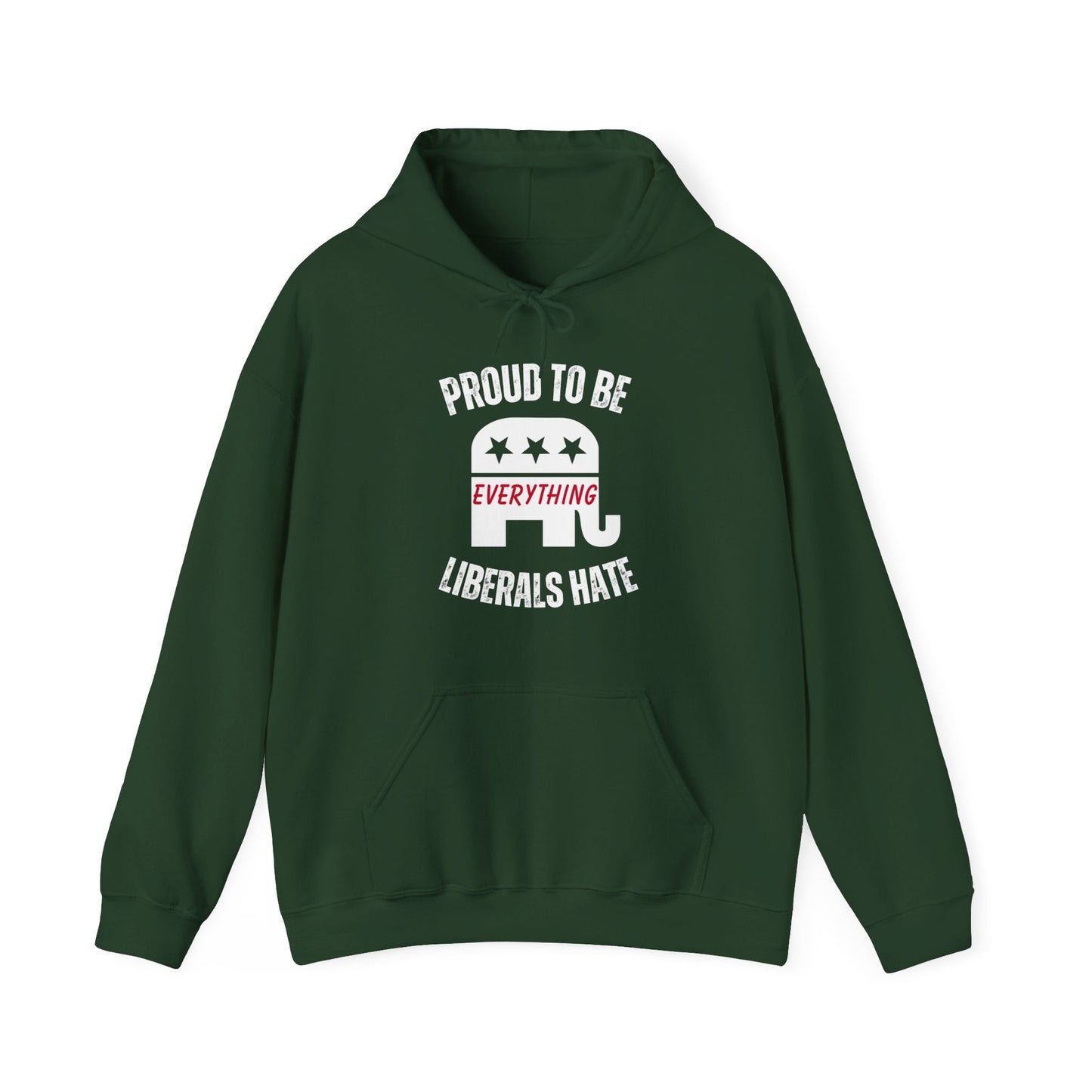 Proud to Be Men's Hoodie (White Logo) - Sweet Baby Jeez Teez