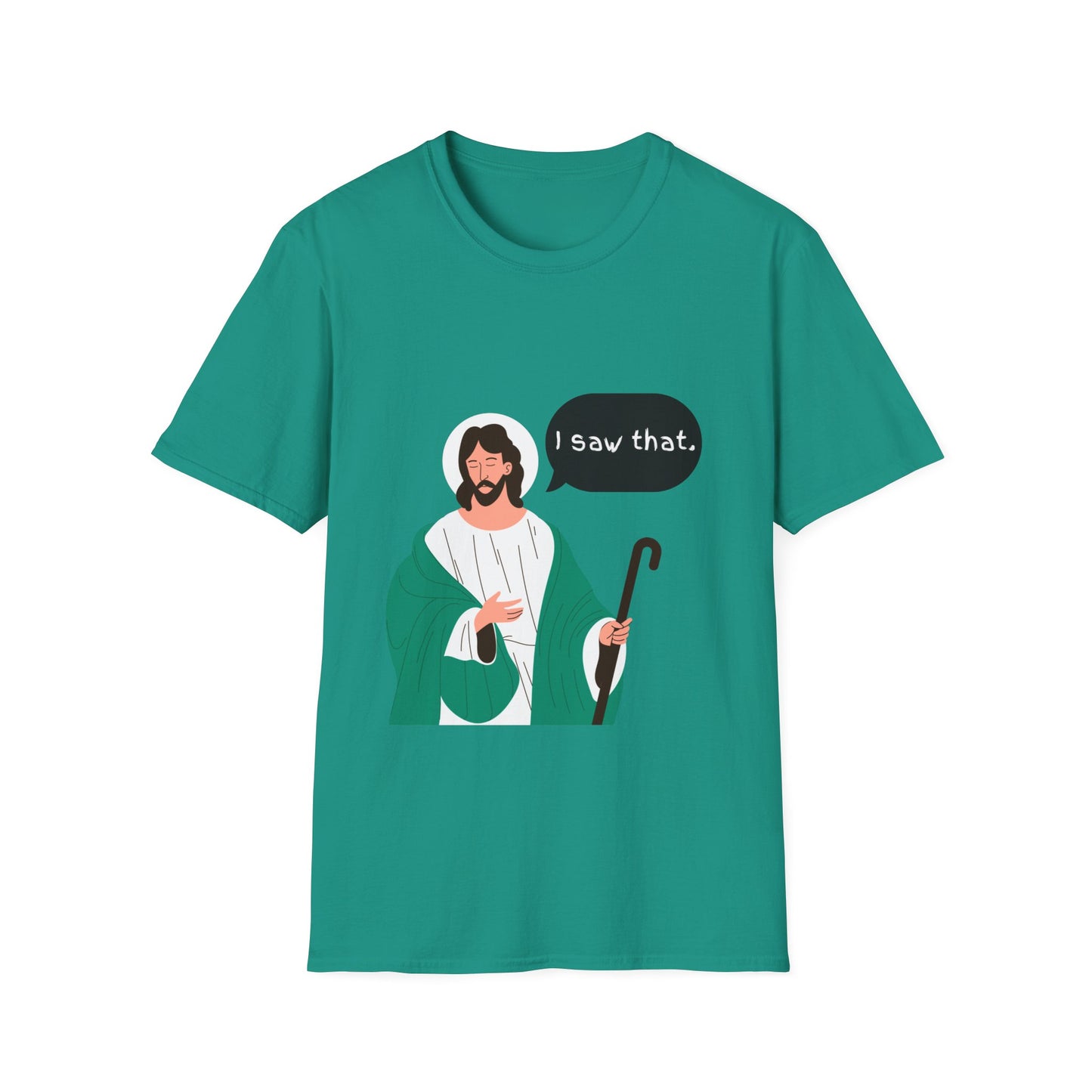 I Saw That Women's Relaxed/Plus Tshirt (Cartoon Logo) - Sweet Baby Jeez Teez