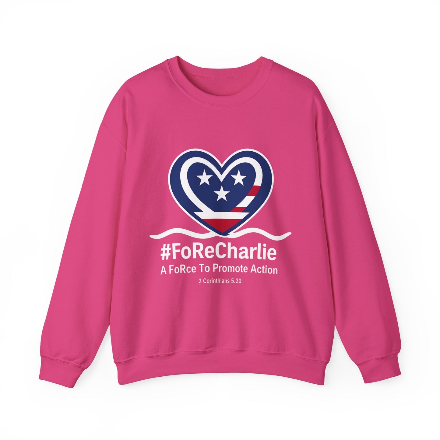 "FoRe Charlie" Ambassador Pageant Memorial Sweatshirt for Charlie (White Heart Logo)