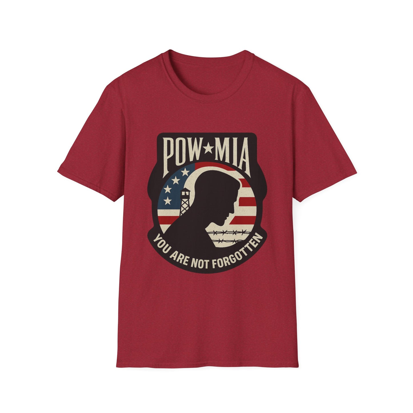 "POW-MIA You are not Forgotten" Military Tribute Unisex T-Shirt