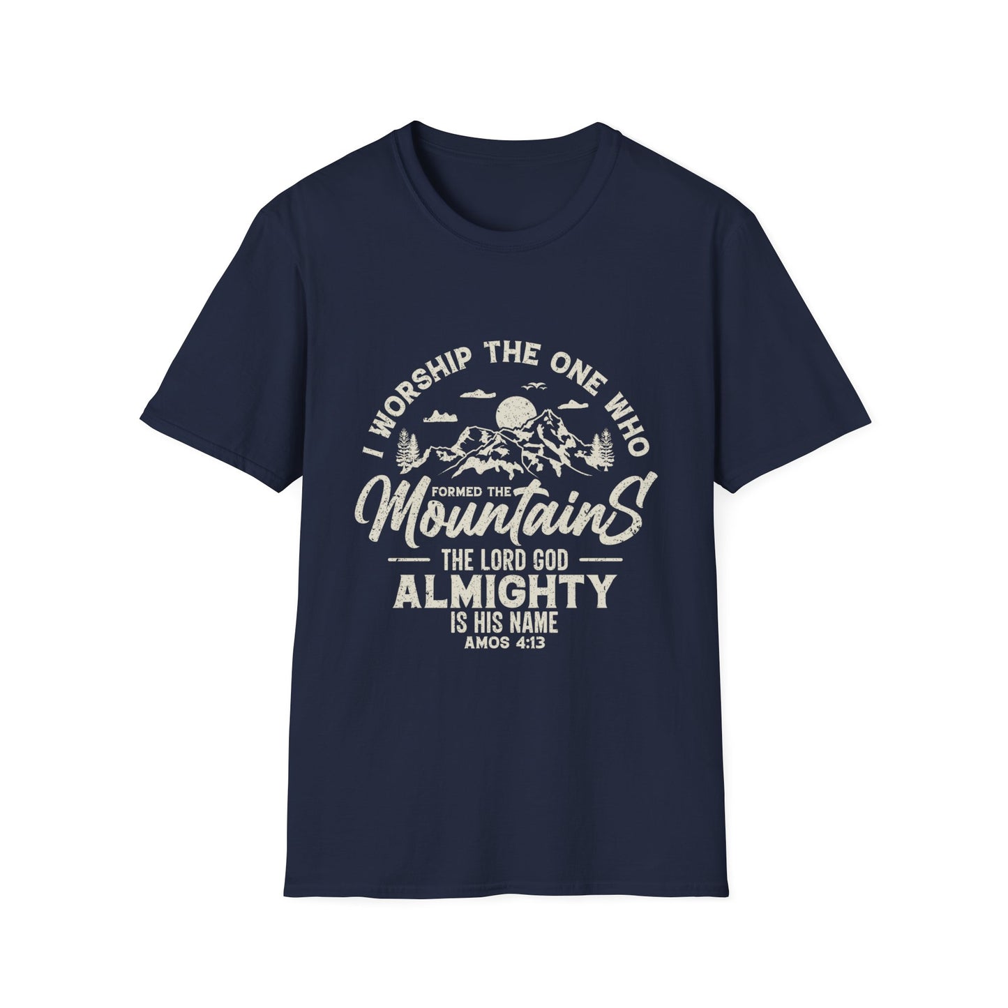 Mountains Men's Tshirt (Tan Logo)