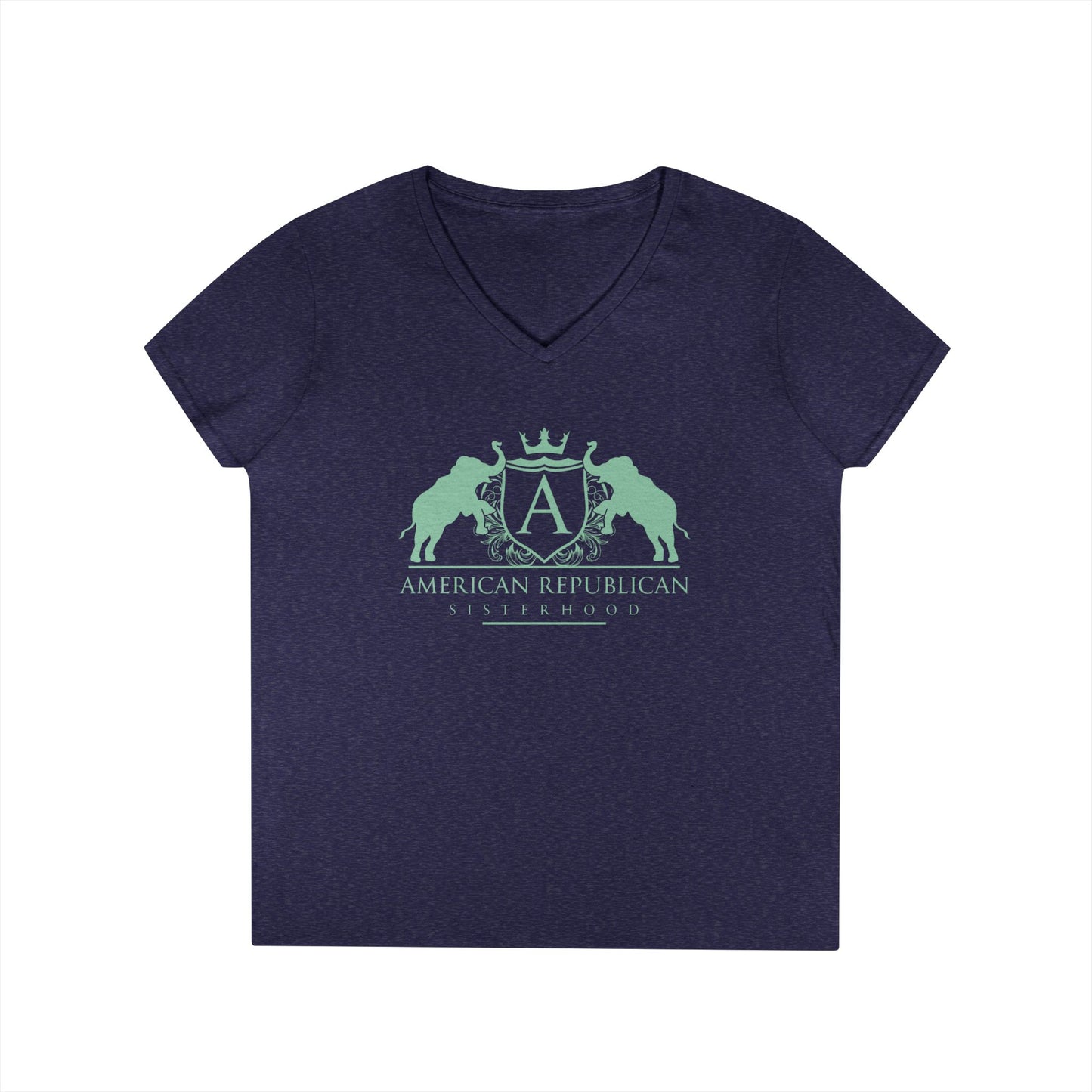 ARS Mint Logo Women's V-Neck Tshirt