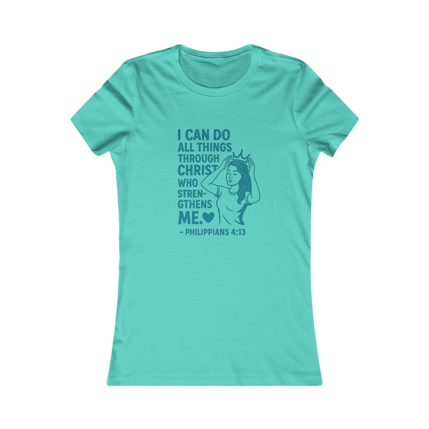 "I Can Do" Bible Verse Women's Fitted Tshirt