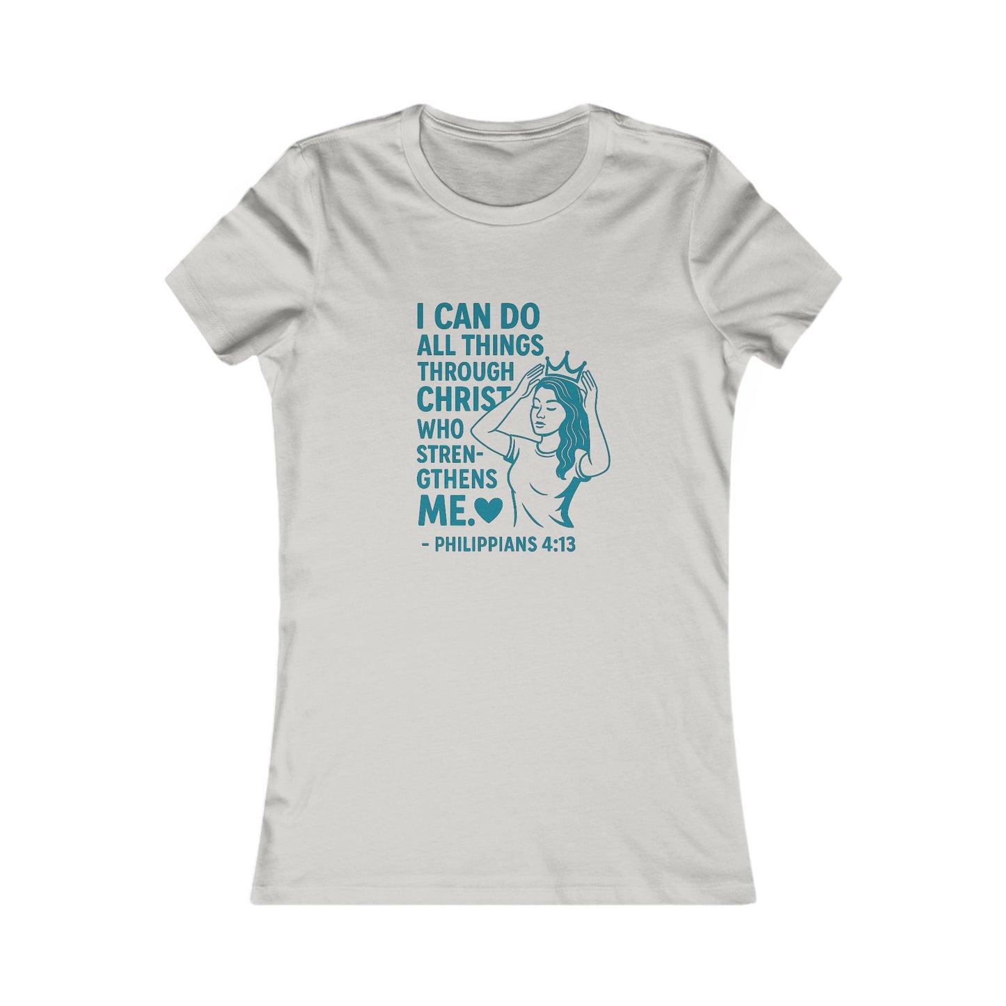 "I Can Do" Bible Verse Women's Fitted Tshirt