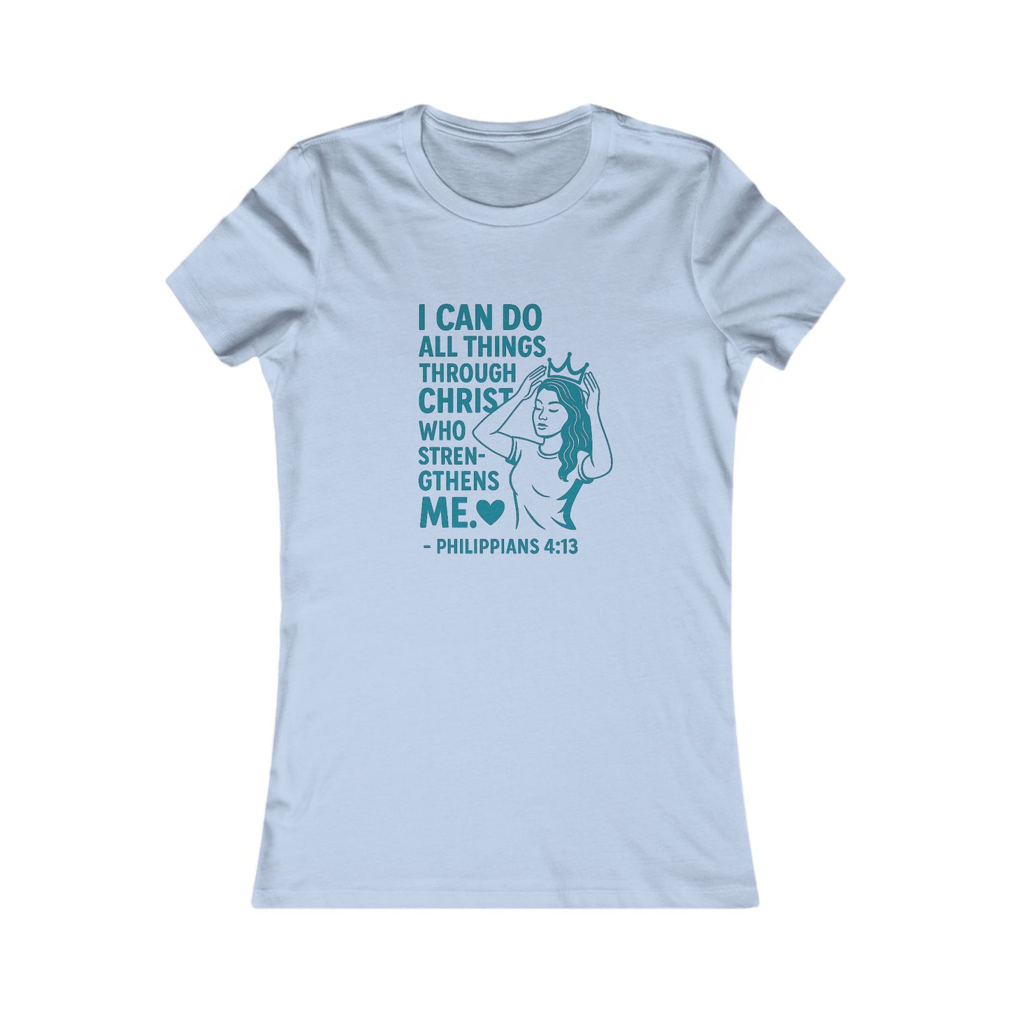 "I Can Do" Bible Verse Women's Fitted Tshirt