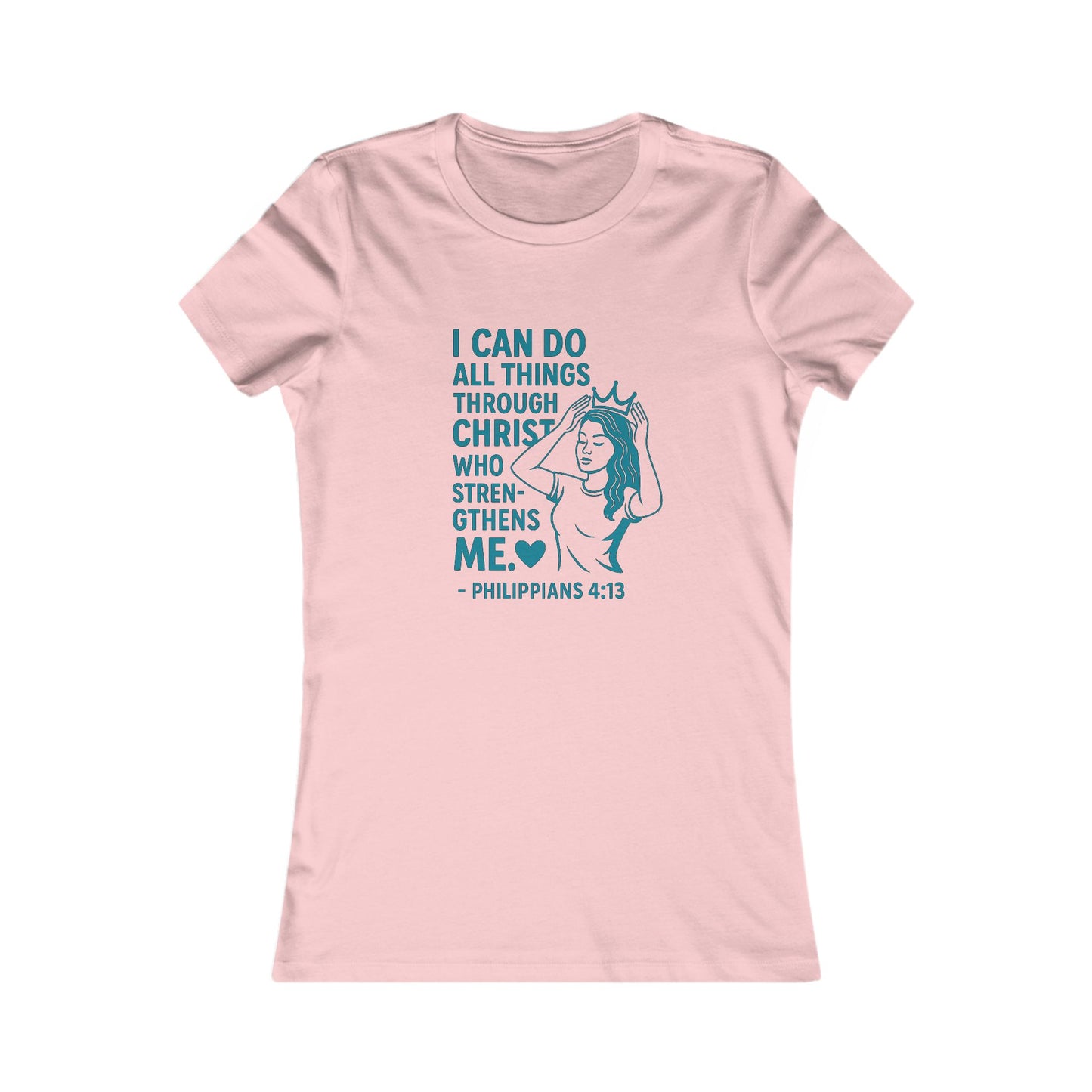 "I Can Do" Bible Verse Women's Fitted Tshirt