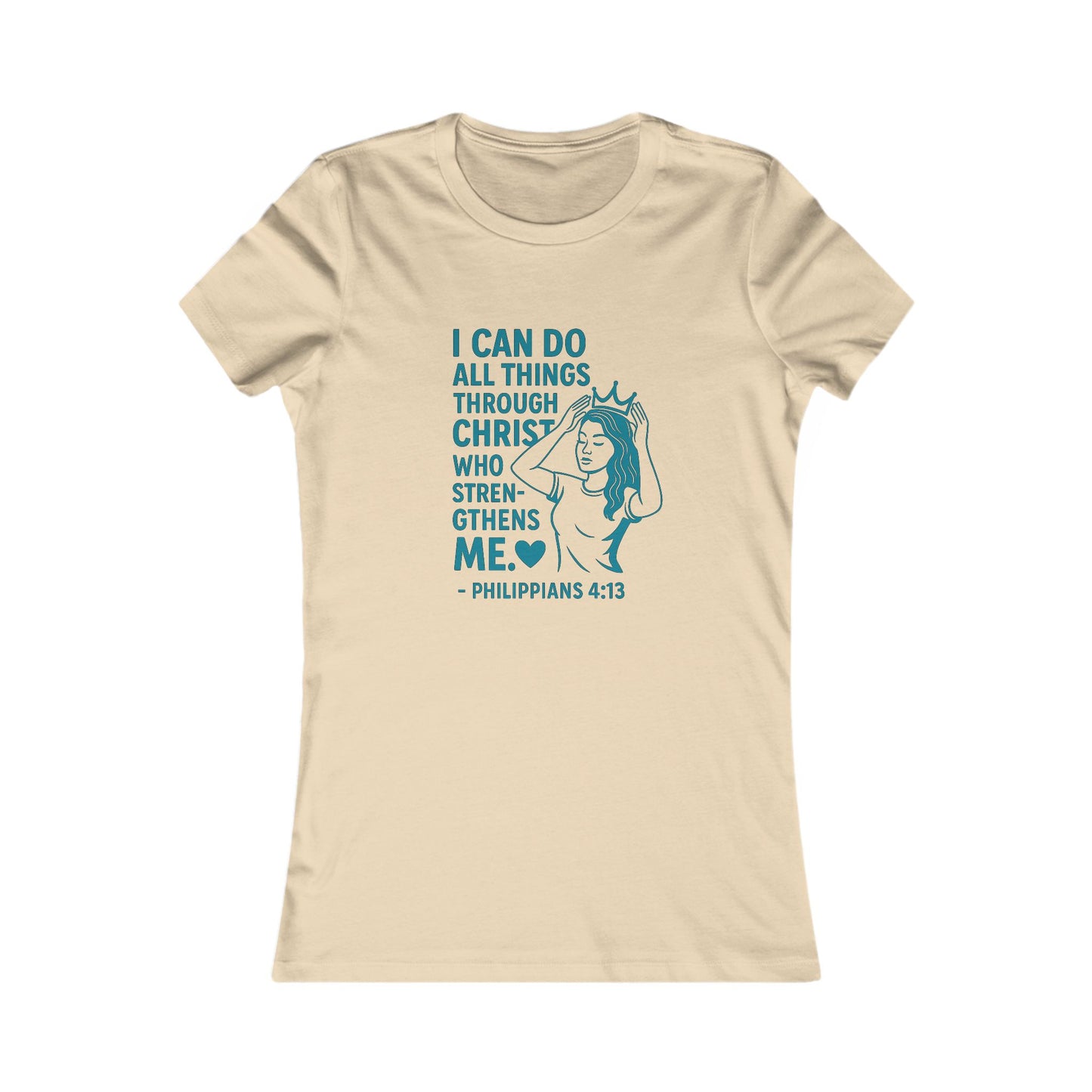 "I Can Do" Bible Verse Women's Fitted Tshirt